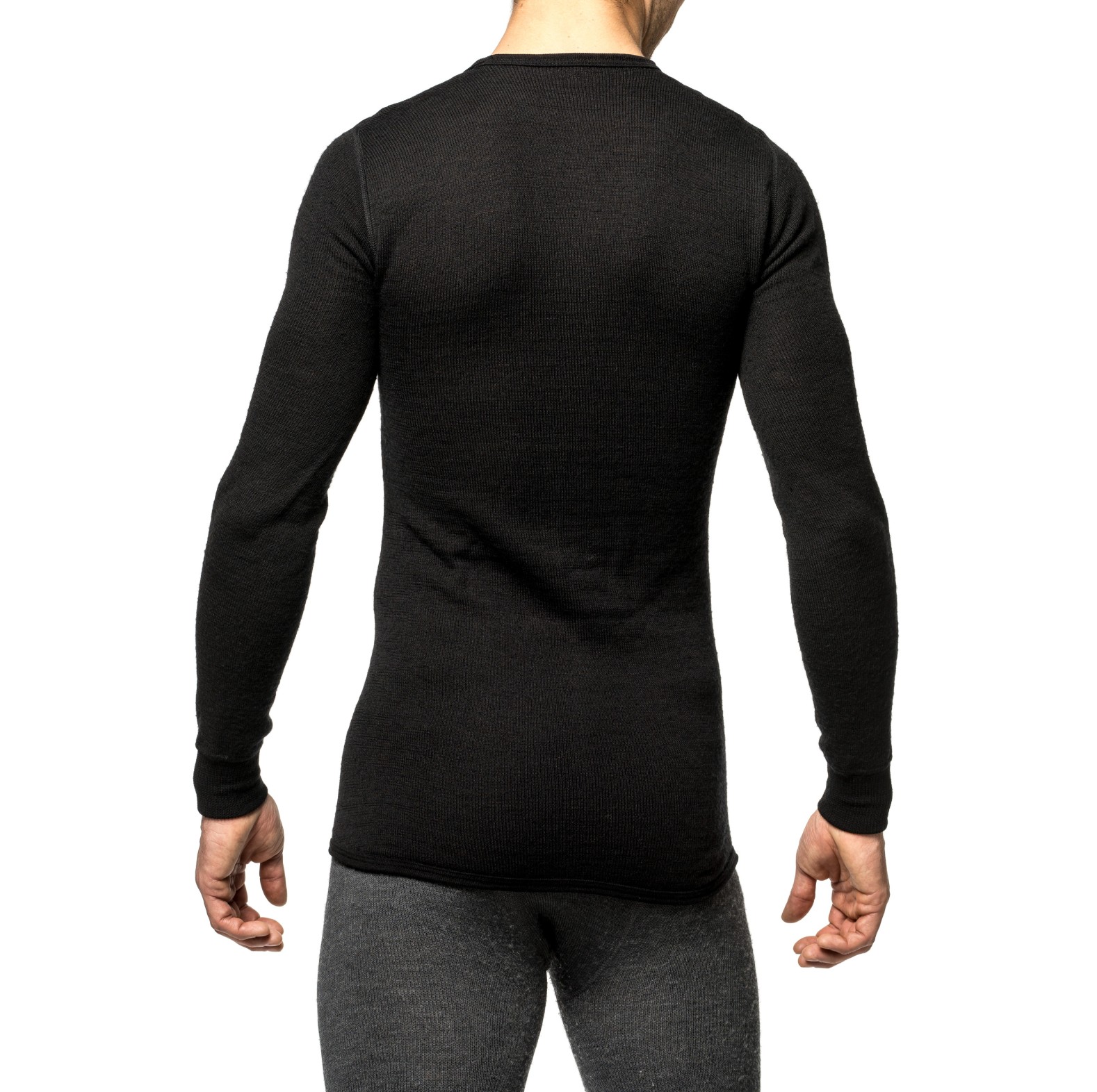 Woolpower Crewneck 200 Rundhalshemd / Merino Shirt langarm black - bei KOX online bestellen | XXWP7112S