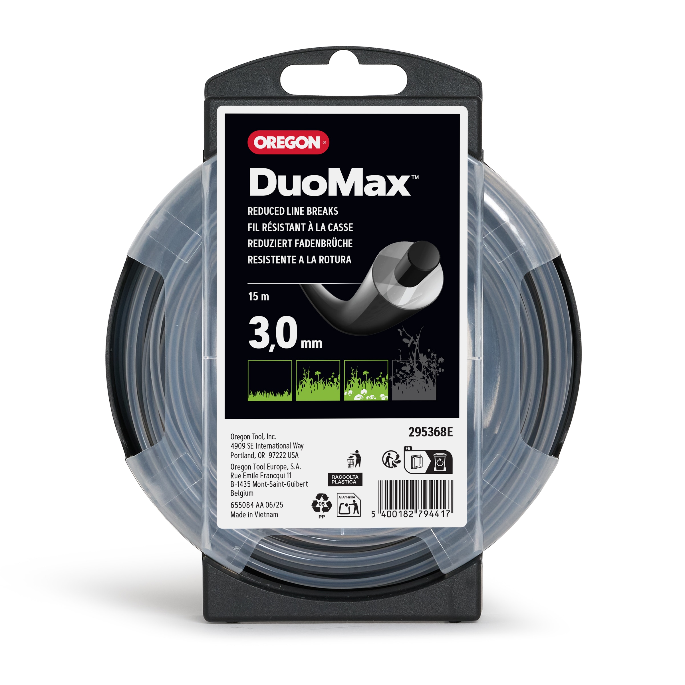 Oregon DuoMax Freischneidefaden 3, 0 mm Durchmesser, 15 m L�nge - bei KOX online bestellen | 295368E