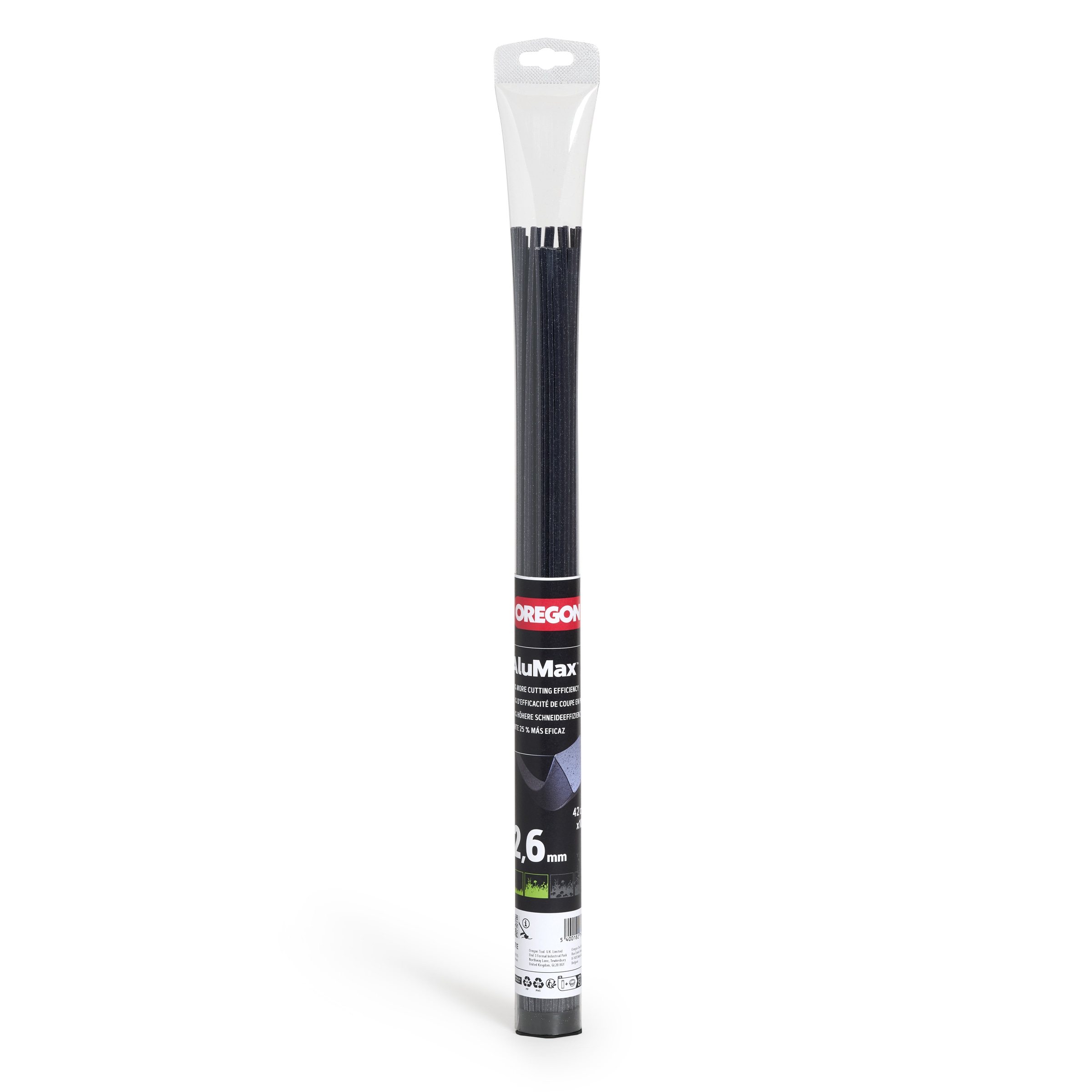 Oregon-maaidraad AluMax, vierkant, diameter 2, 6 mm, lengte 42 cm, 100 stuks - bij KOX online bestellen | 295371E