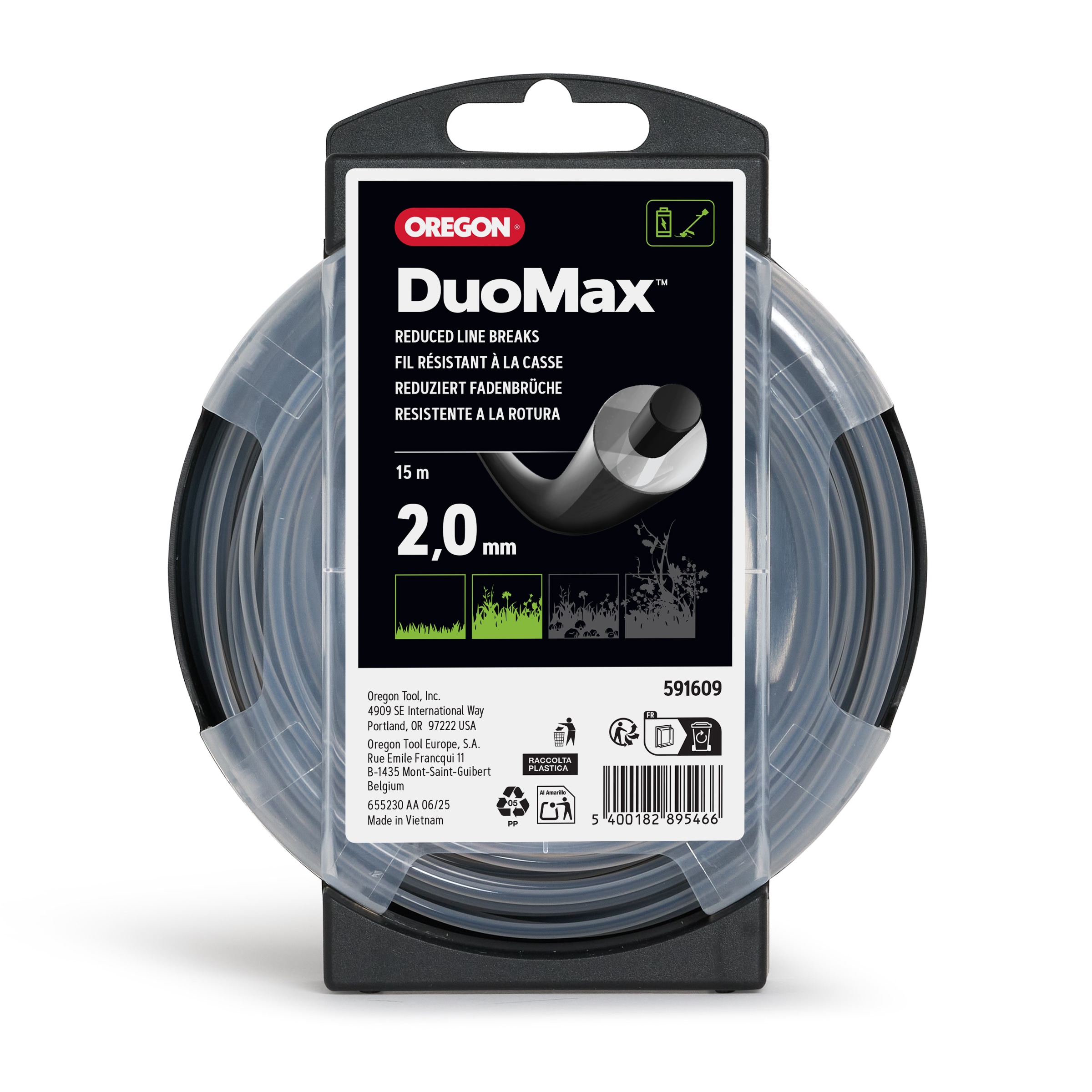 Oregon DuoMax Freischneidefaden 2, 0 mm Durchmesser, 15 m L�nge - bei KOX online bestellen | 591609