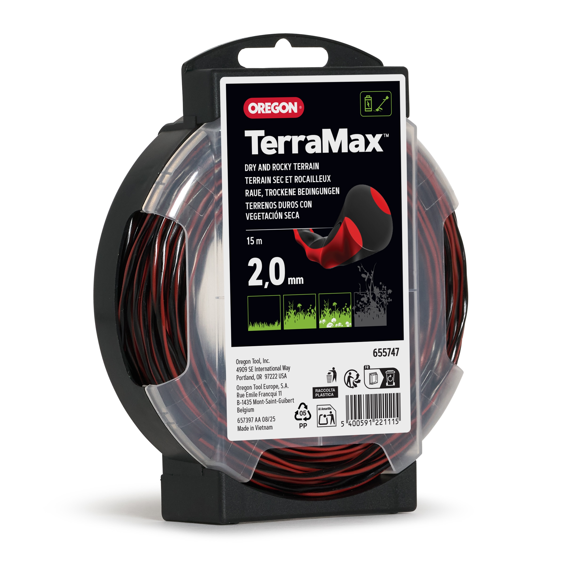 Oregon Freischneidefaden Terramax, 2, 0 mm x 15 m - bei KOX online bestellen | 655747