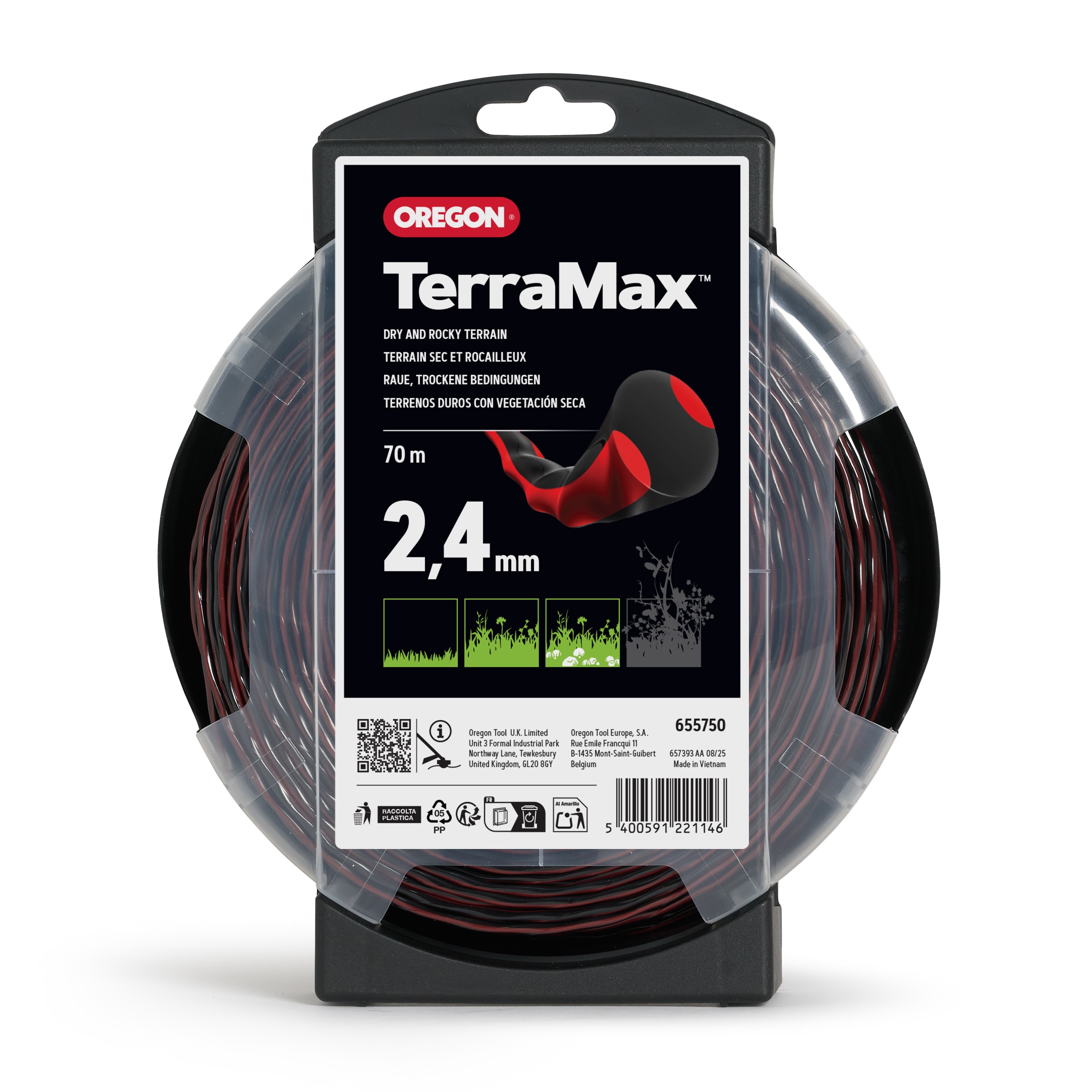 Oregon Freischneidefaden Terramax, 2, 4 mm x 70 m - bei KOX online bestellen | 655750