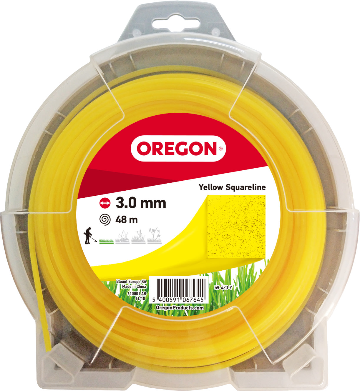 Oregon gele maaidraad vierkant Yellow Squareline - bij KOX online bestellen | 69-40-000