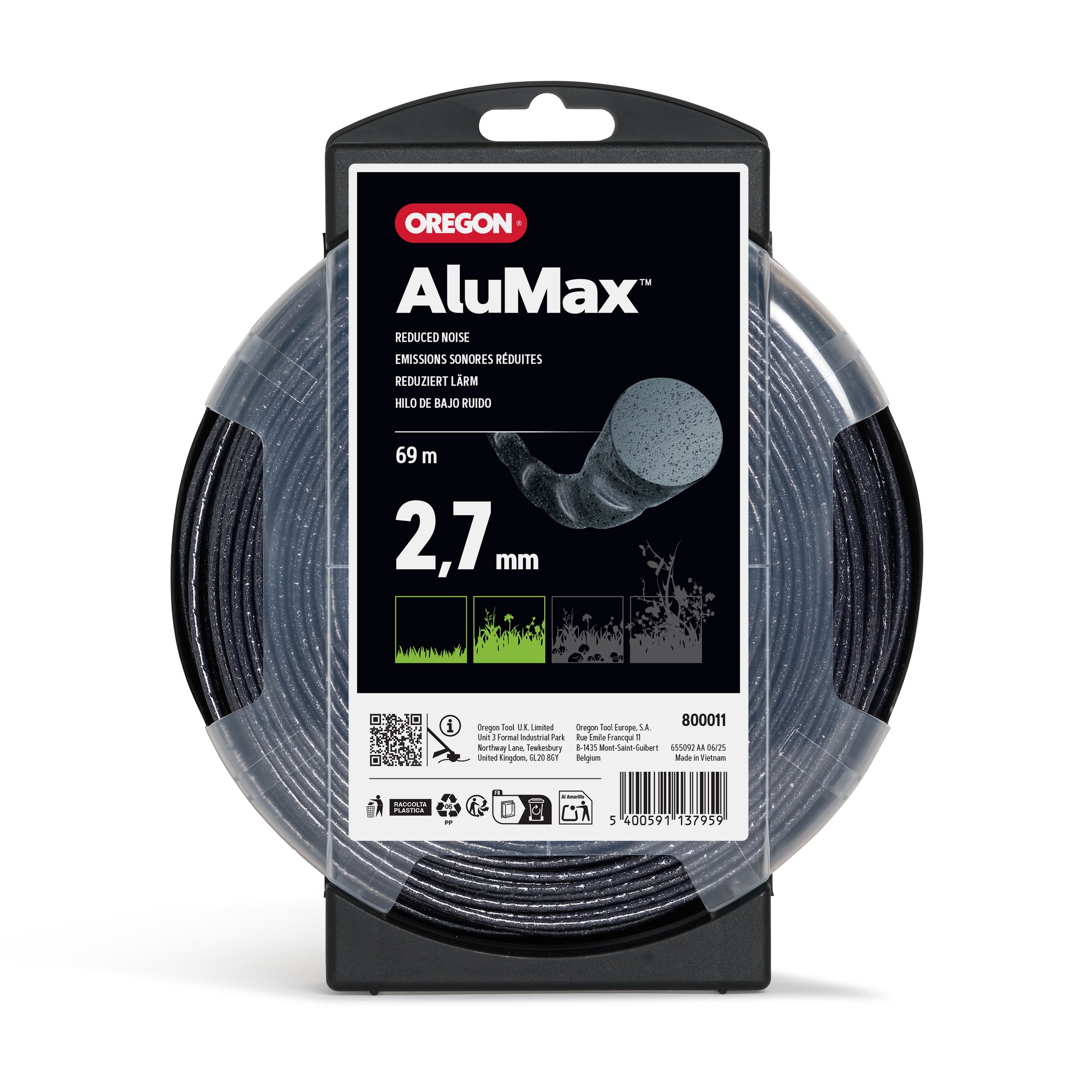 Oregon Alumax Rund Freischneidefaden 2, 7 mm Durchmesser, 69 m L�nge - bei KOX online bestellen | 800011