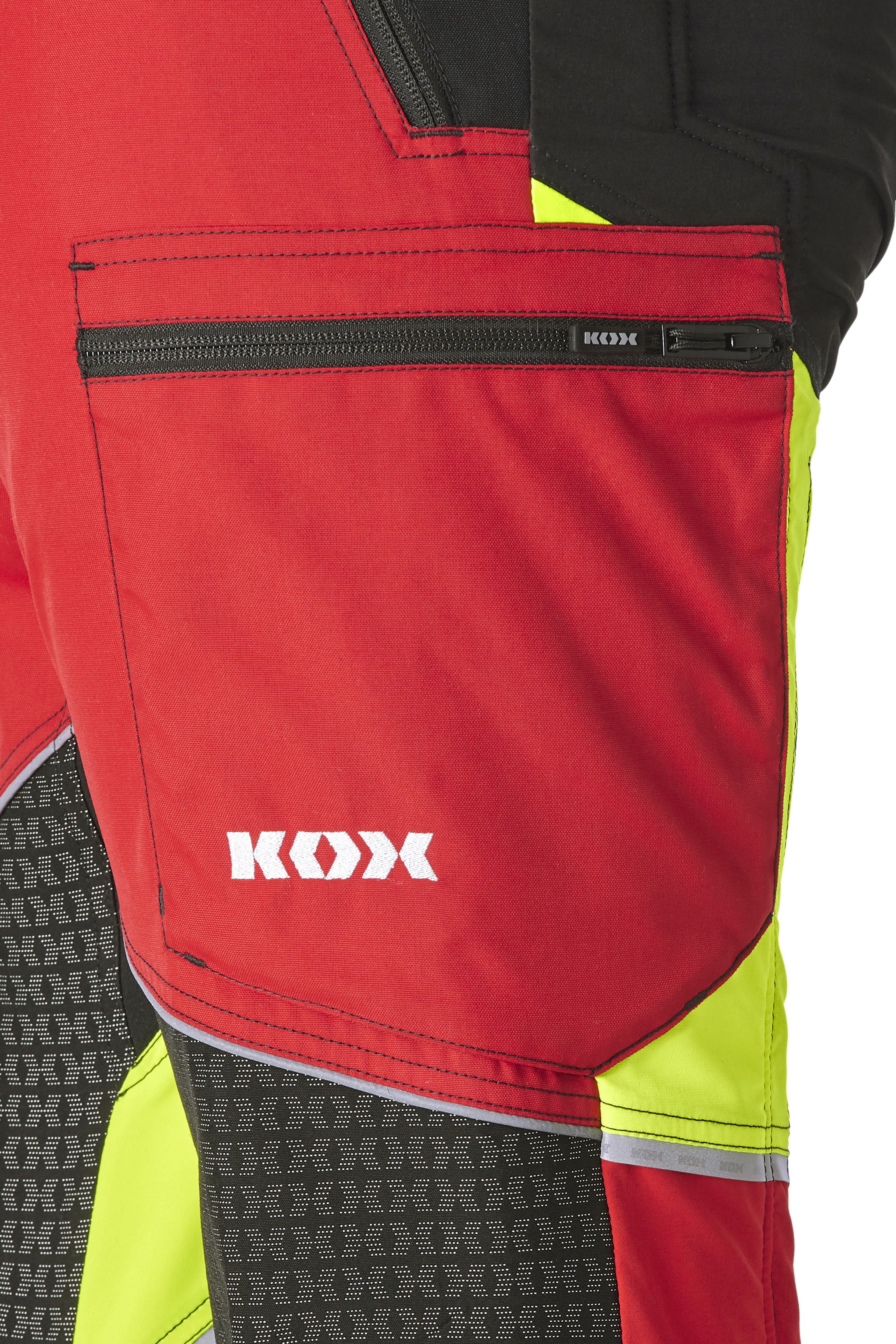 KOX Schnittschutzhose Light 2.0 Rot/Gelb - bei KOX online bestellen | XX71237-110