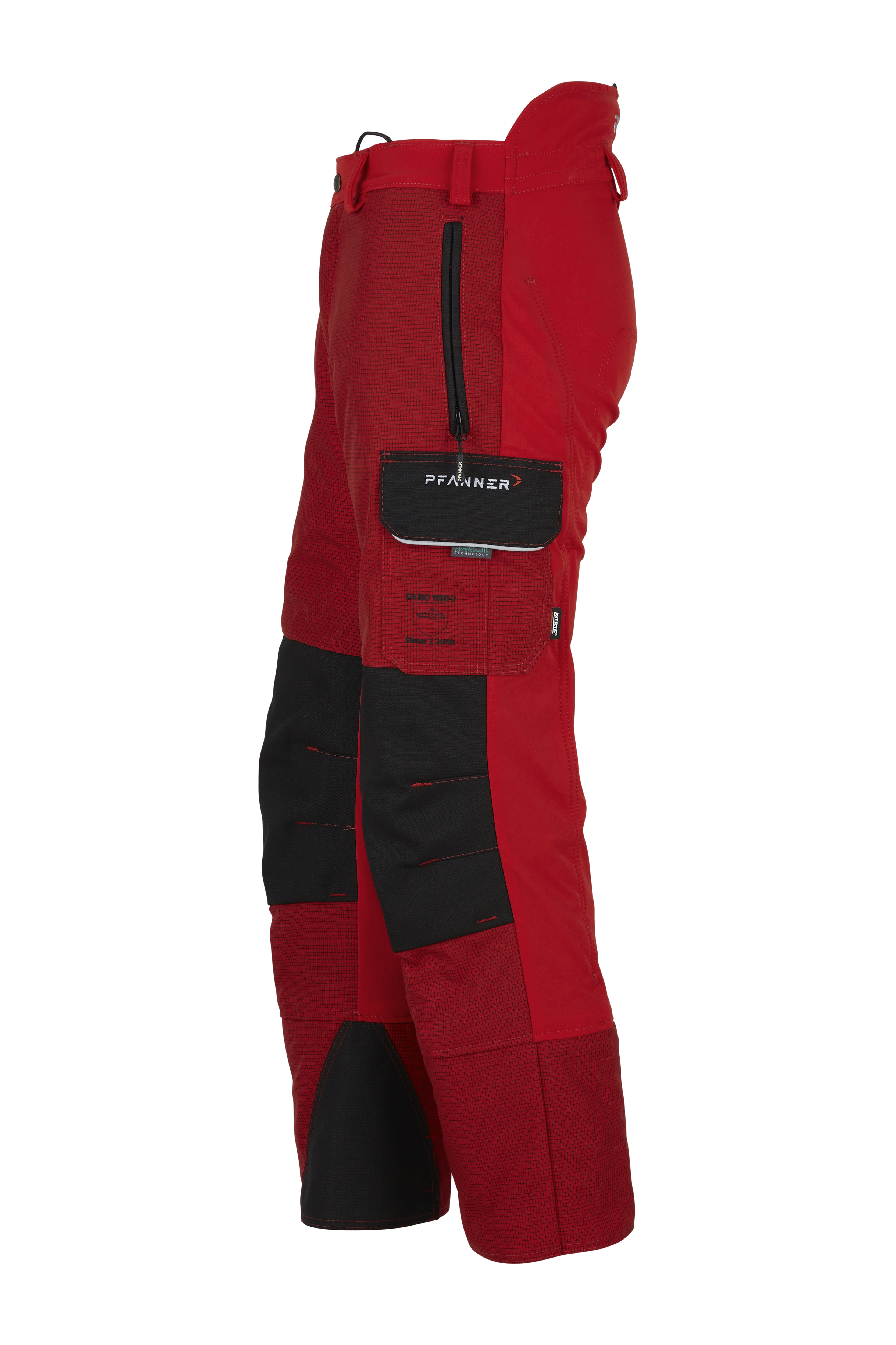PFANNER Schnittschutzhose Gladiator II Typ A 2.5 Rot - bei KOX online bestellen | XX71242