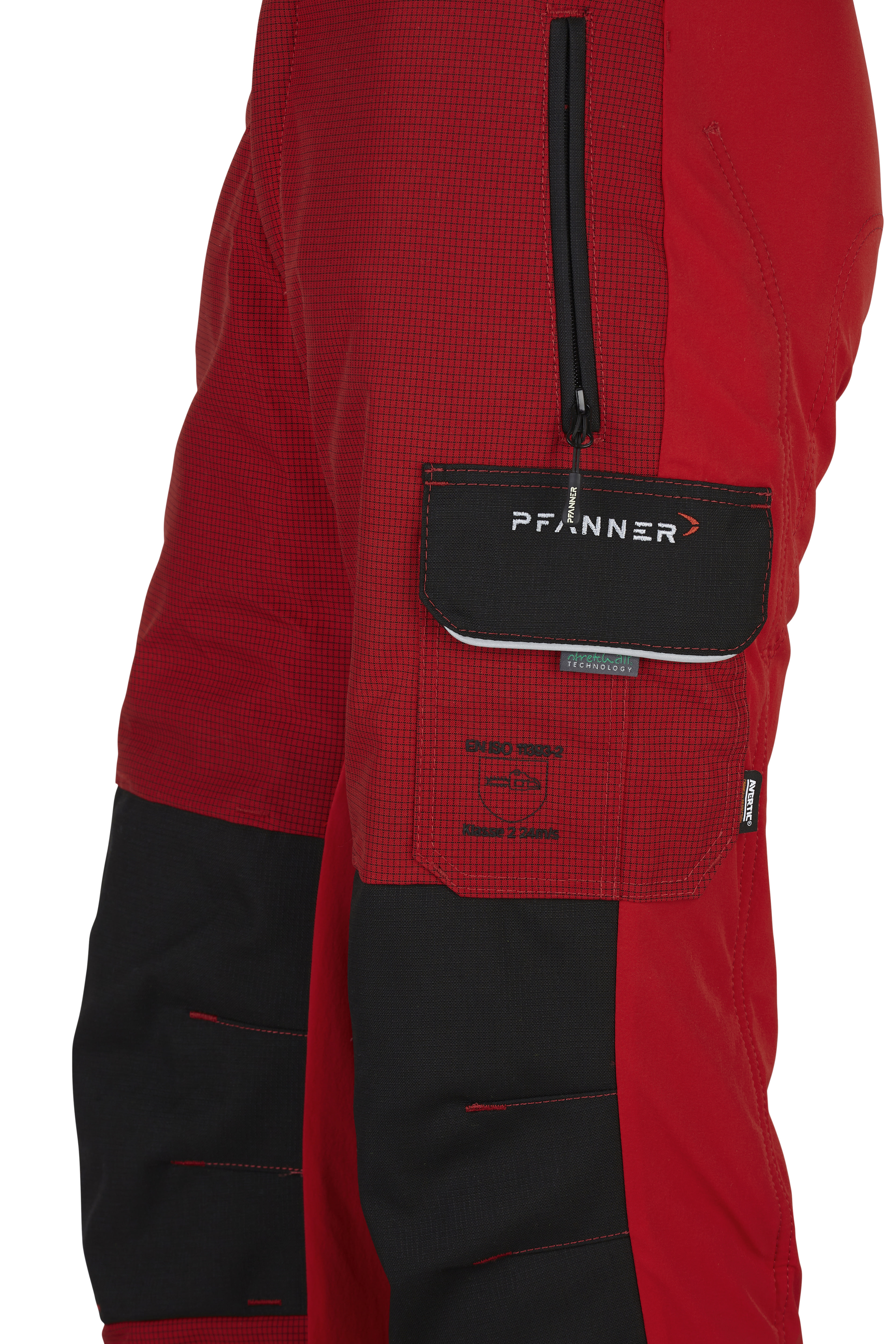 PFANNER Schnittschutzhose Gladiator II Typ A 2.5 Rot - bei KOX online bestellen | XX71242