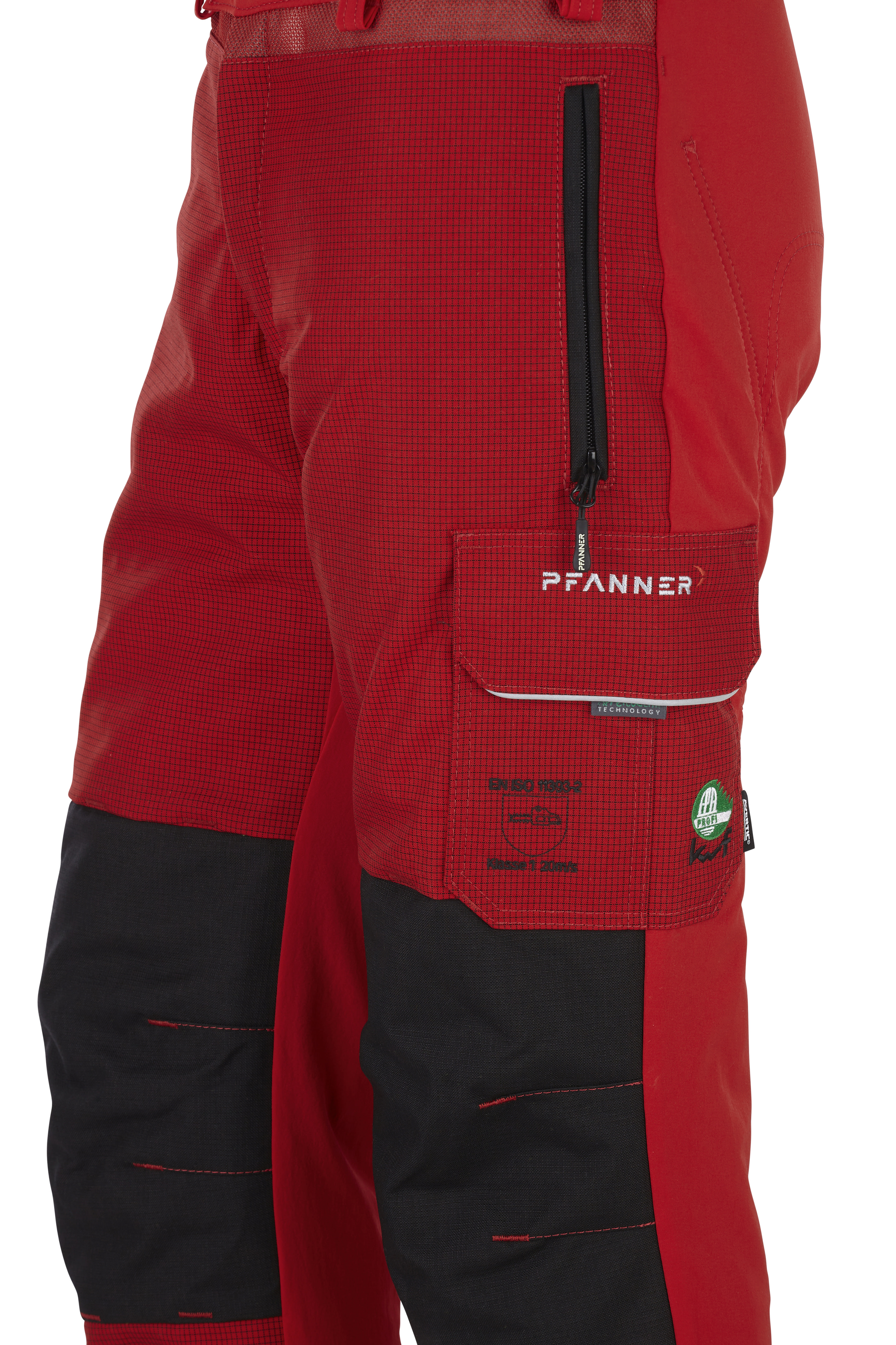 PFANNER Schnittschutzhose Ventilation Typ A 2.5 Rot - bei KOX online bestellen | XX71243