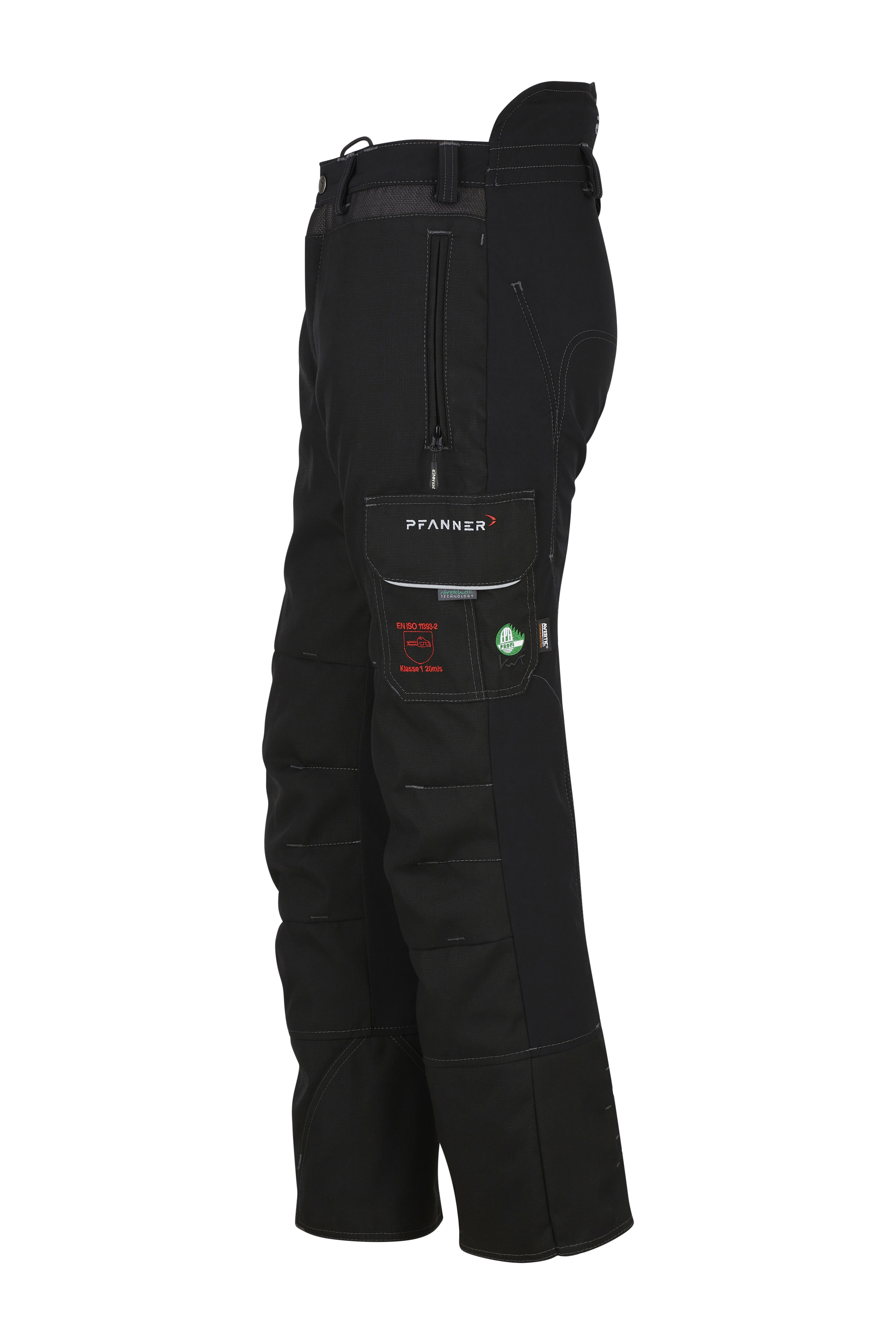 PFANNER Schnittschutzhose Ventilation Typ A 2.5 Schwarz - bei KOX online bestellen | XX71244