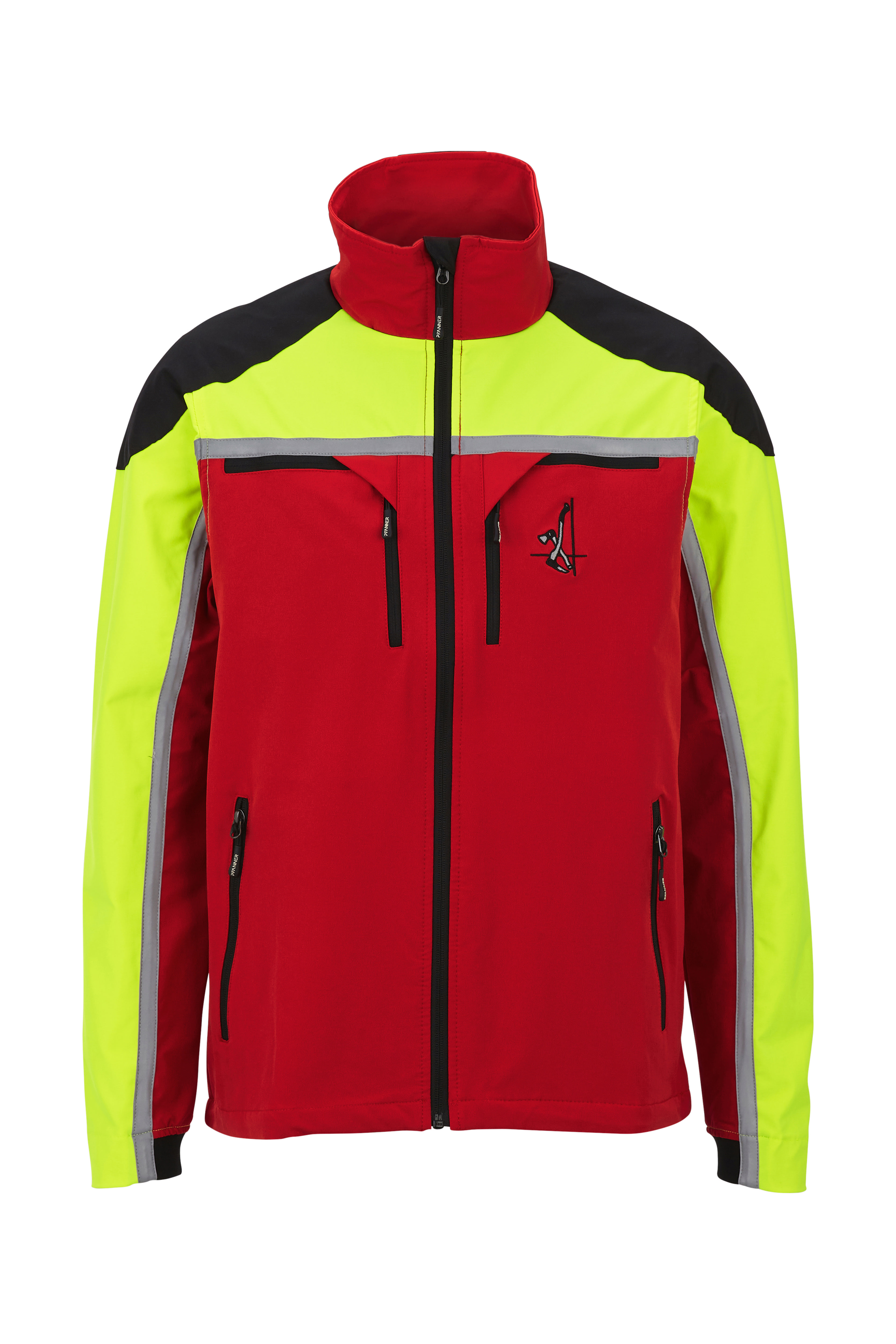 PFANNER Forstjacke Forest Light Rot/Neongelb - bei KOX online bestellen | XX71439