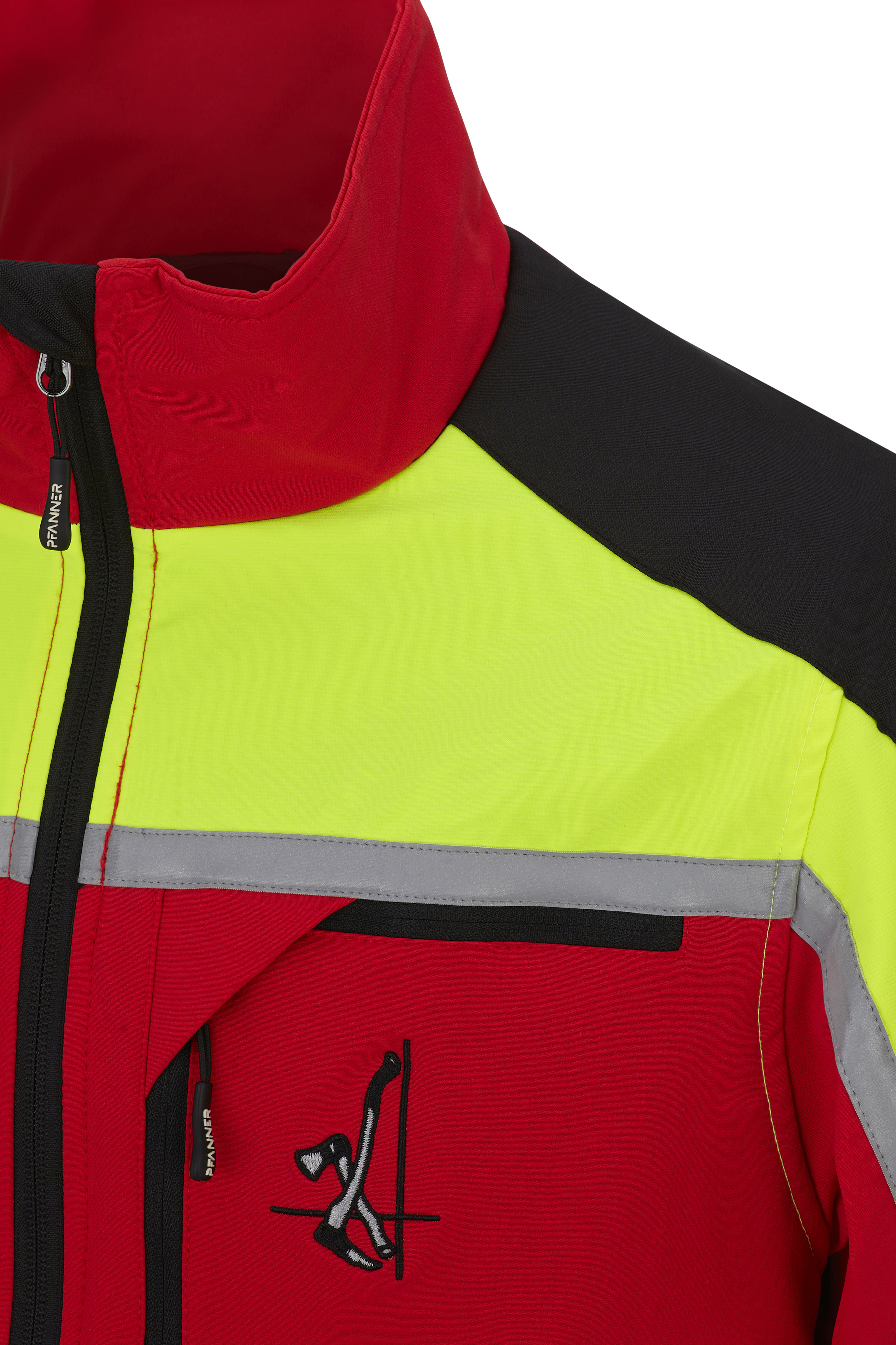 PFANNER Forstjacke Forest Light Rot/Neongelb - bei KOX online bestellen | XX71439