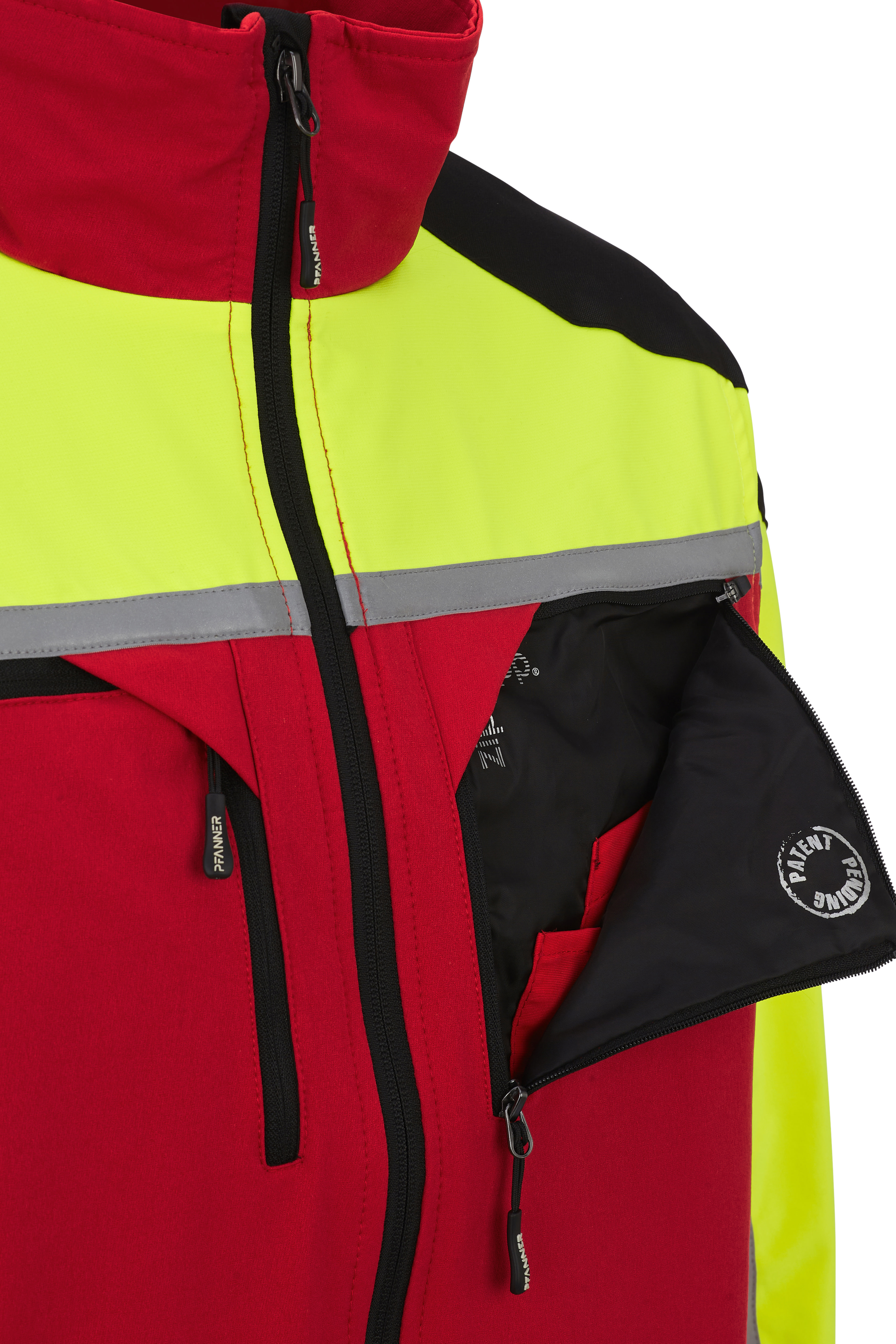 PFANNER Forstjacke Forest Light Rot/Neongelb - bei KOX online bestellen | XX71439