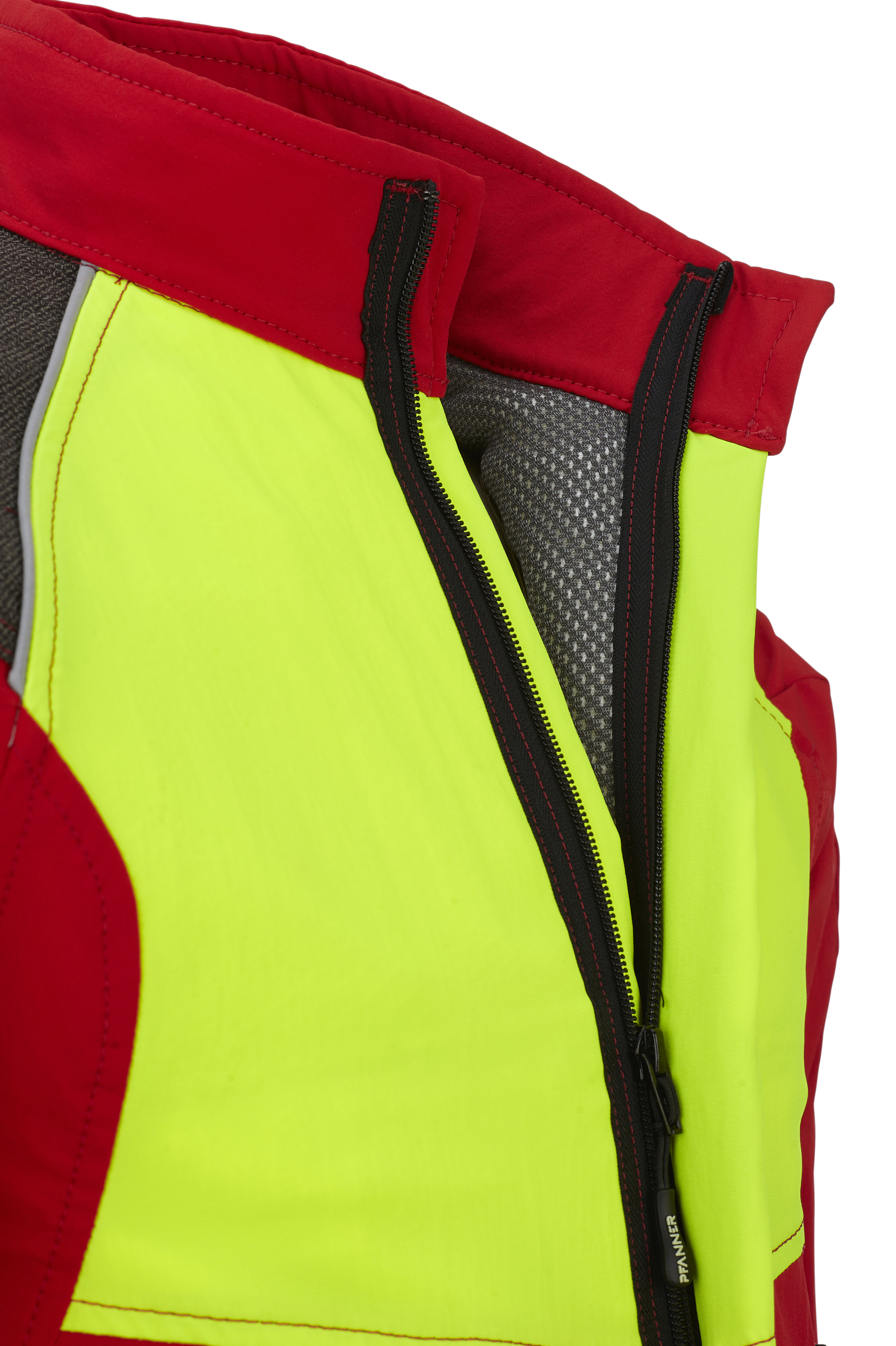 PFANNER Schnittschutzjacke StretchAIR Rot/Neongelb - bei KOX online bestellen | XX71440