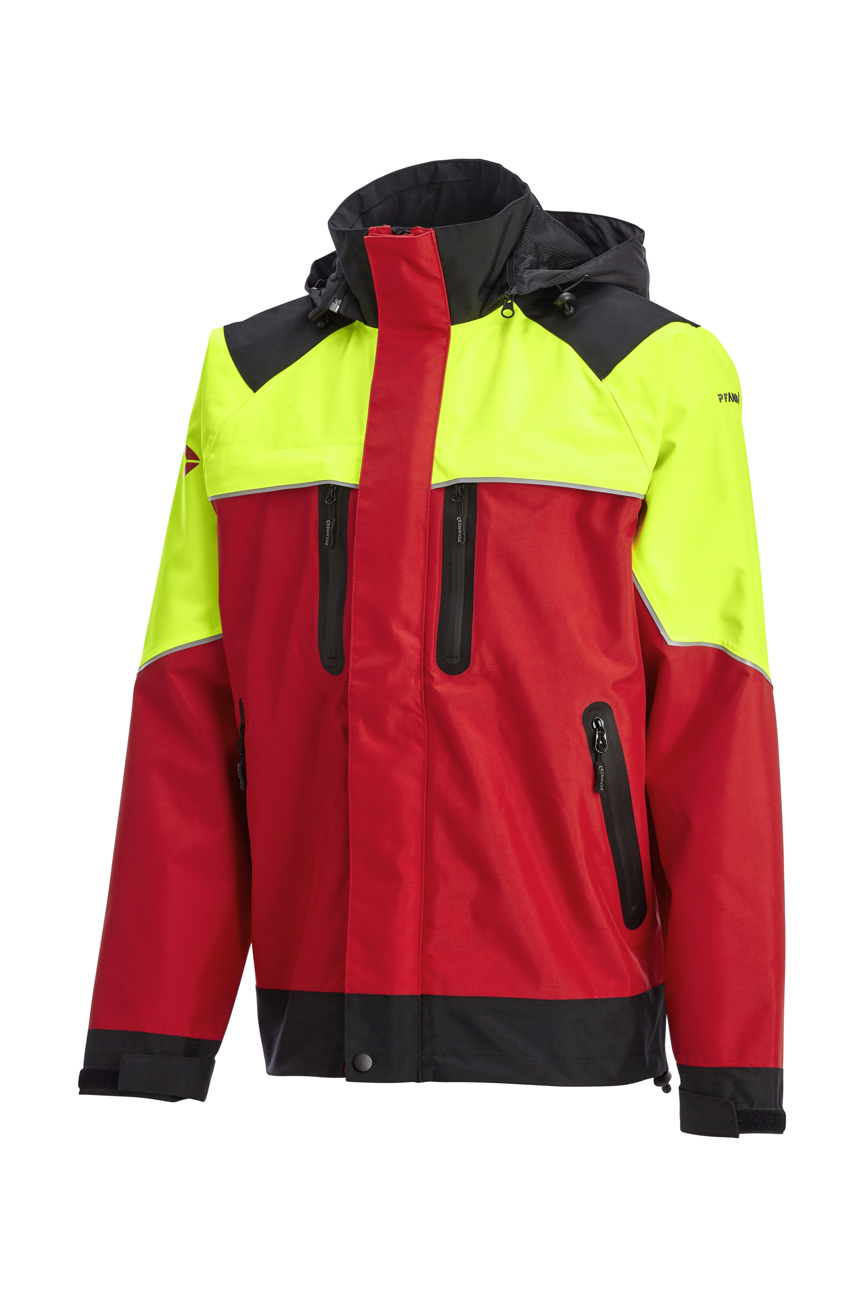 PFANNER Regenjacke Nanoshield HiVis Rot/Neongelb - bei KOX online bestellen | XX72414