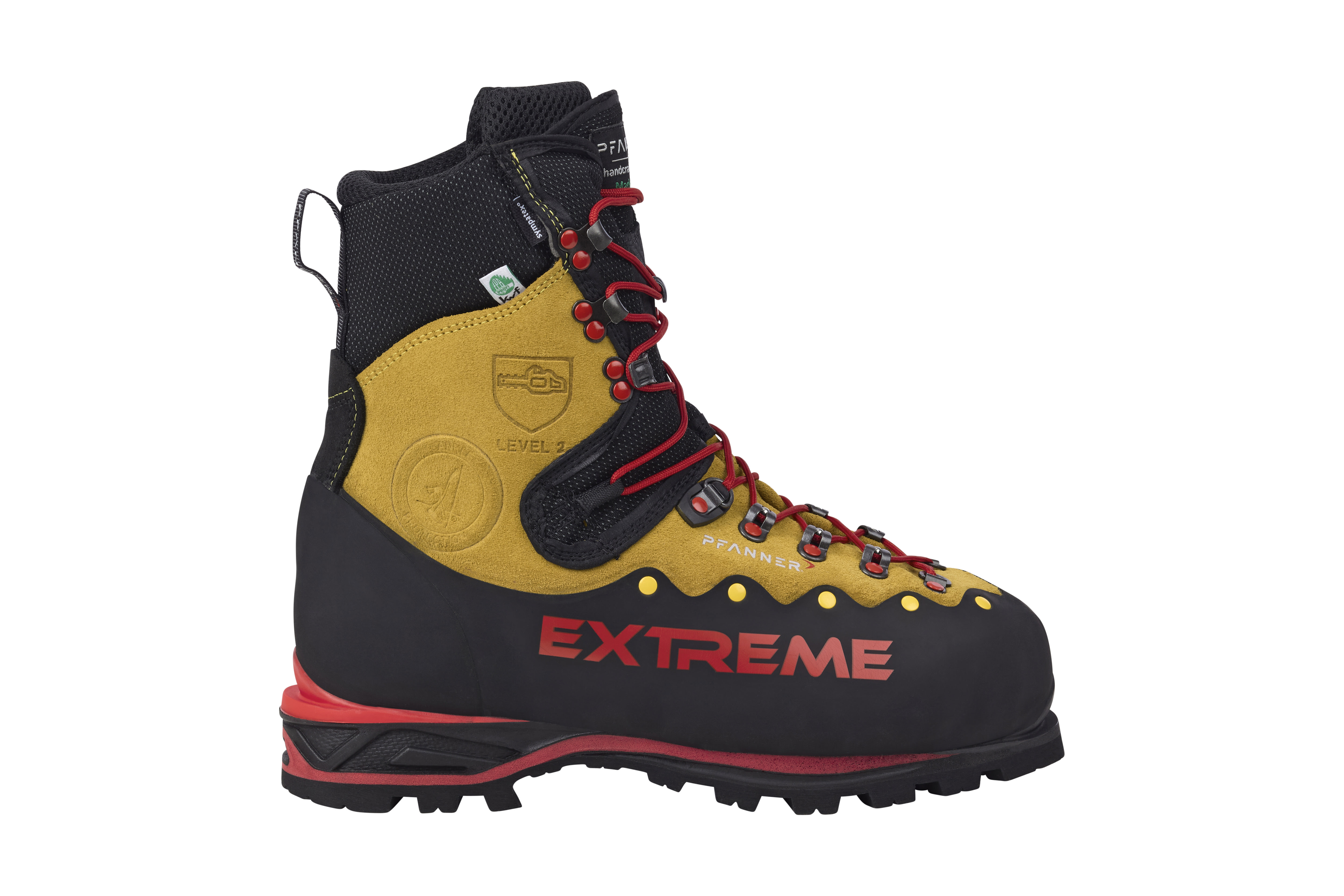 PFANNER Schnittschutzstiefel Zugspitze Extreme schwarz gelb, Gr��e 39 - bei KOX online bestellen | XX73143-39