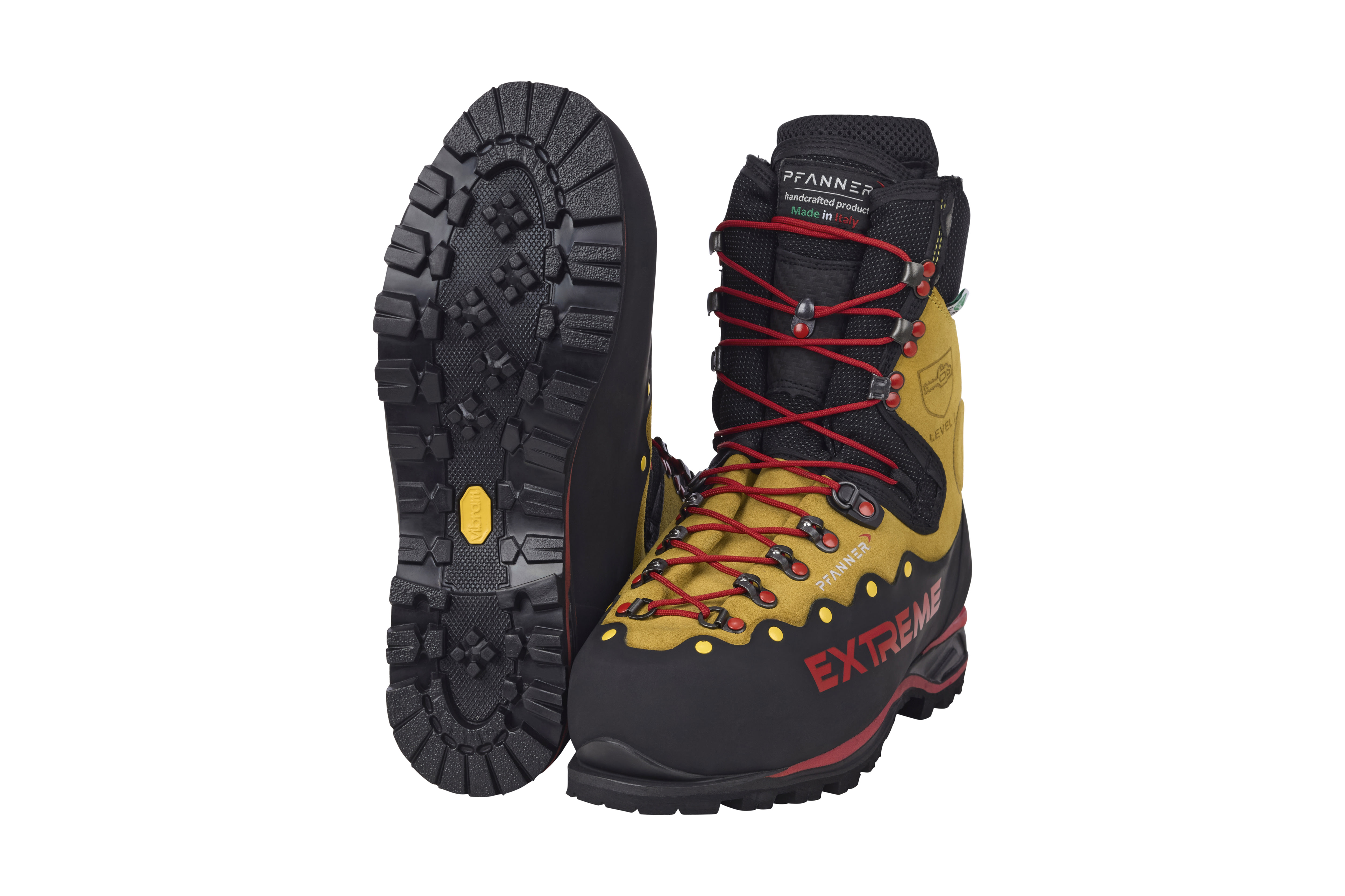 PFANNER Schnittschutzstiefel Zugspitze Extreme schwarz gelb, Gr��e 39 - bei KOX online bestellen | XX73143-39