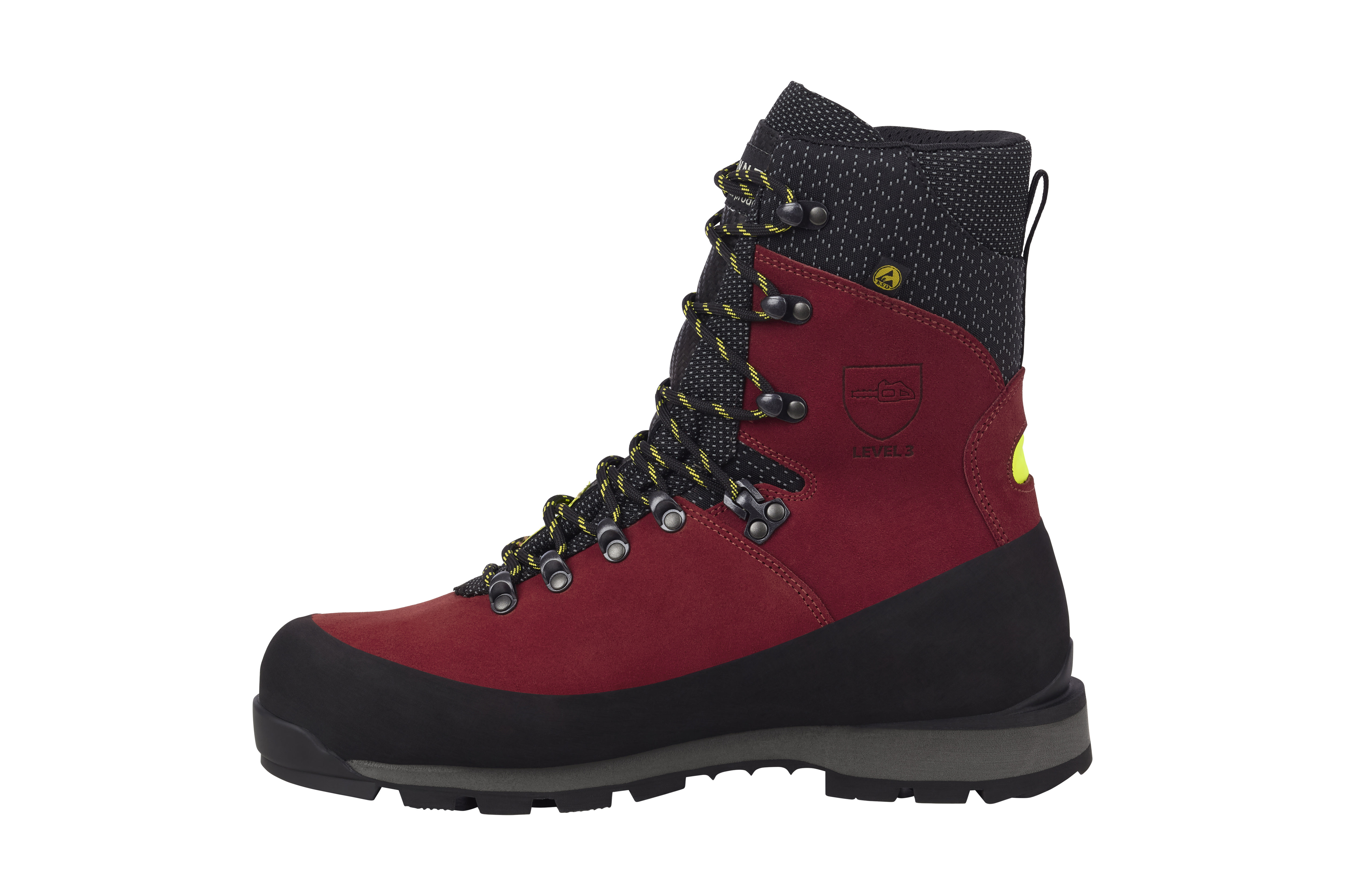 PFANNER Schnittschutzstiefel Nanoshield Silvretta Schwarz/Rot - bei KOX online bestellen | XX73144