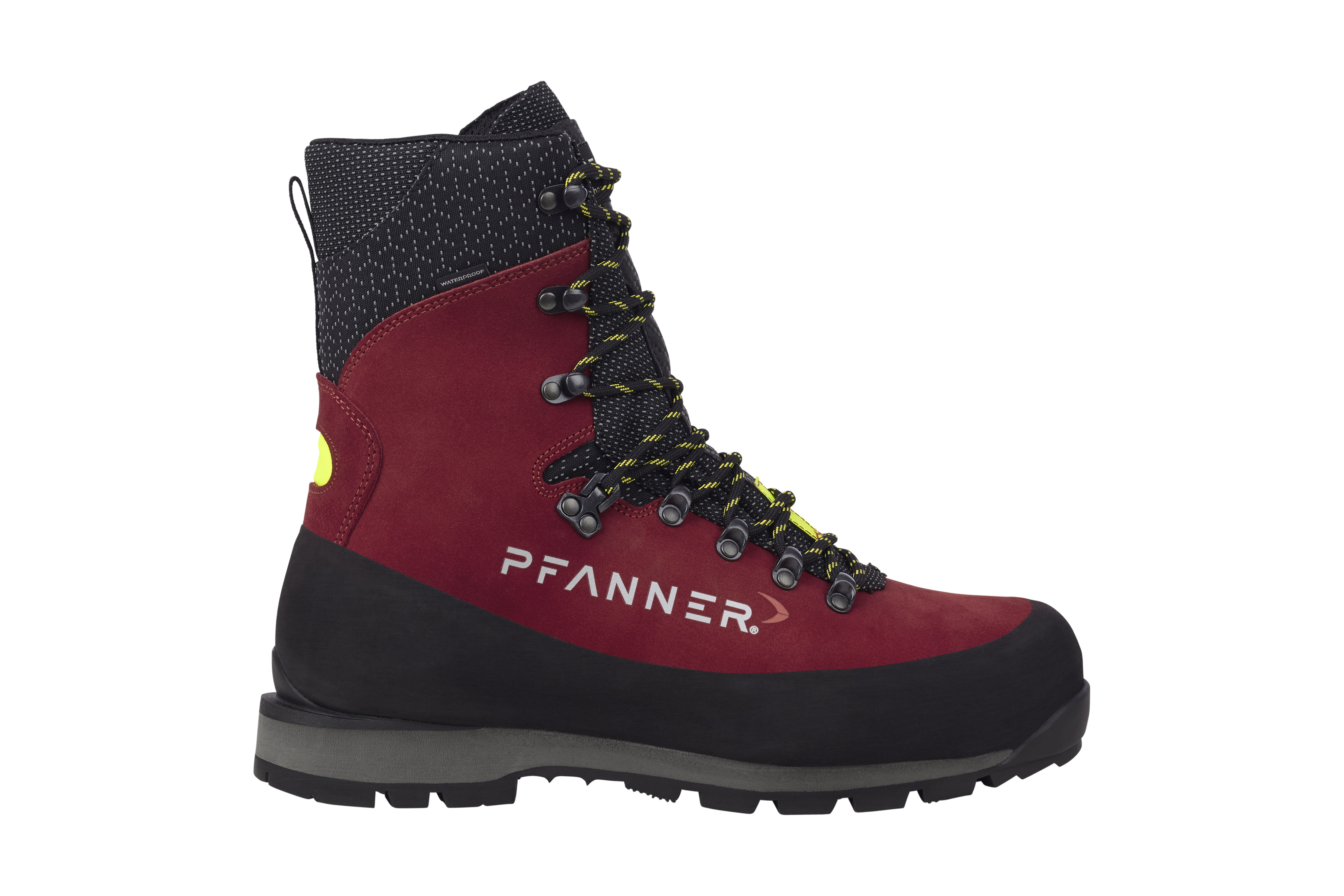 PFANNER Schnittschutzstiefel Nanoshield Silvretta Schwarz/Rot - bei KOX online bestellen | XX73144