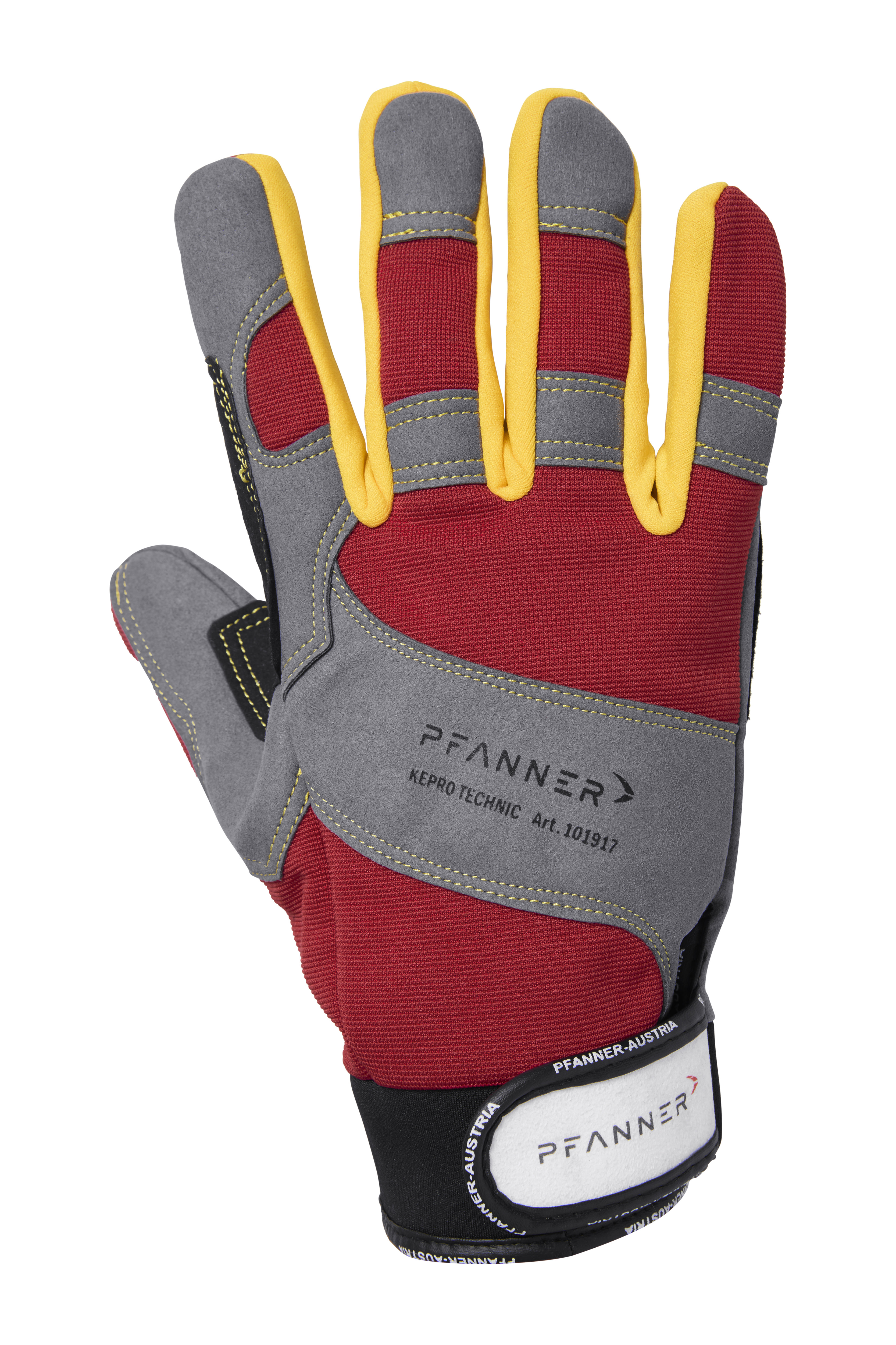PFANNER StretchFlex KeproTechnic bosbouwhandschoenen grijs/rood - bij KOX online bestellen | XX75327
