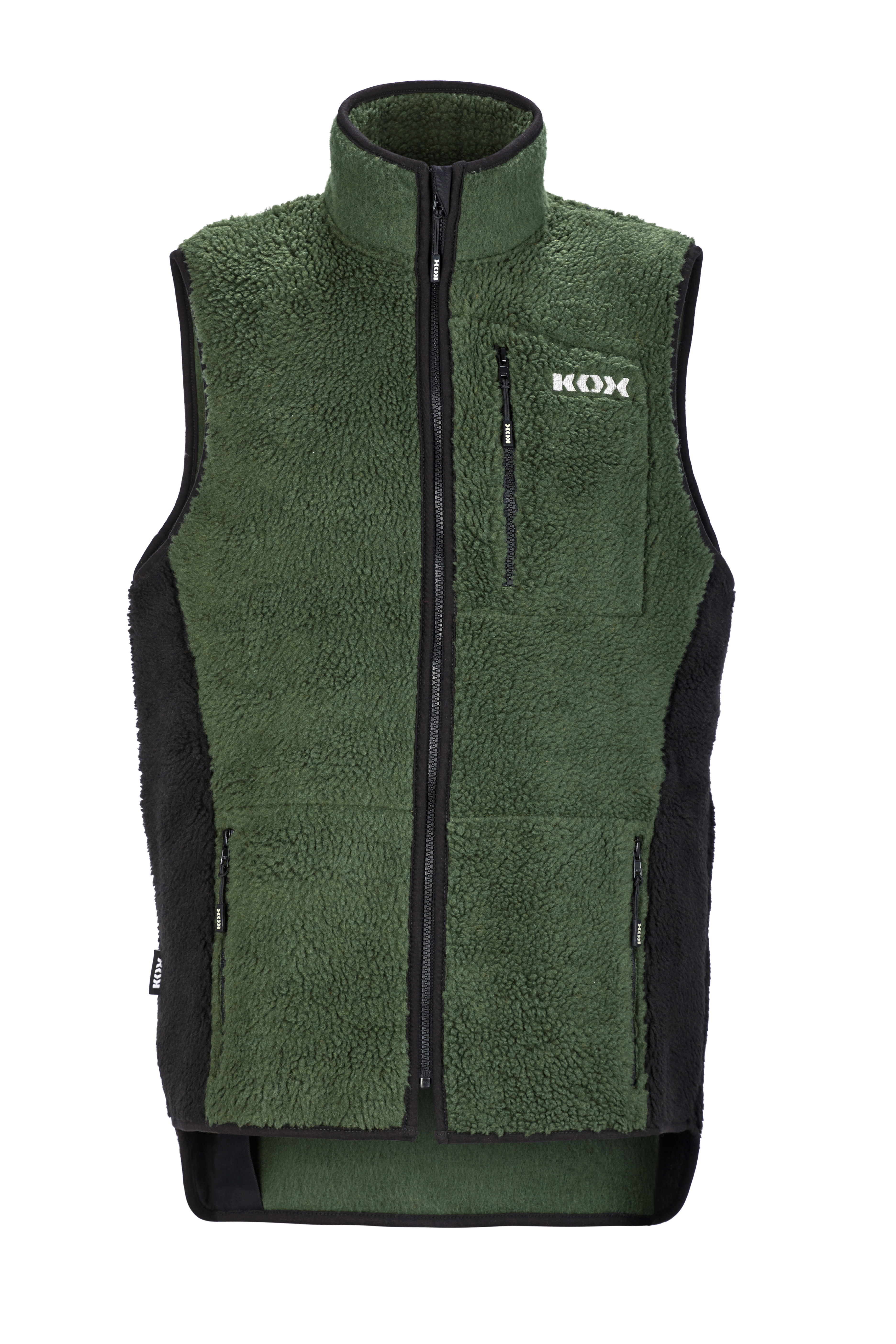 KOX Faserpelz-Weste Gr�n/Schwarz - bei KOX online bestellen | XX76146