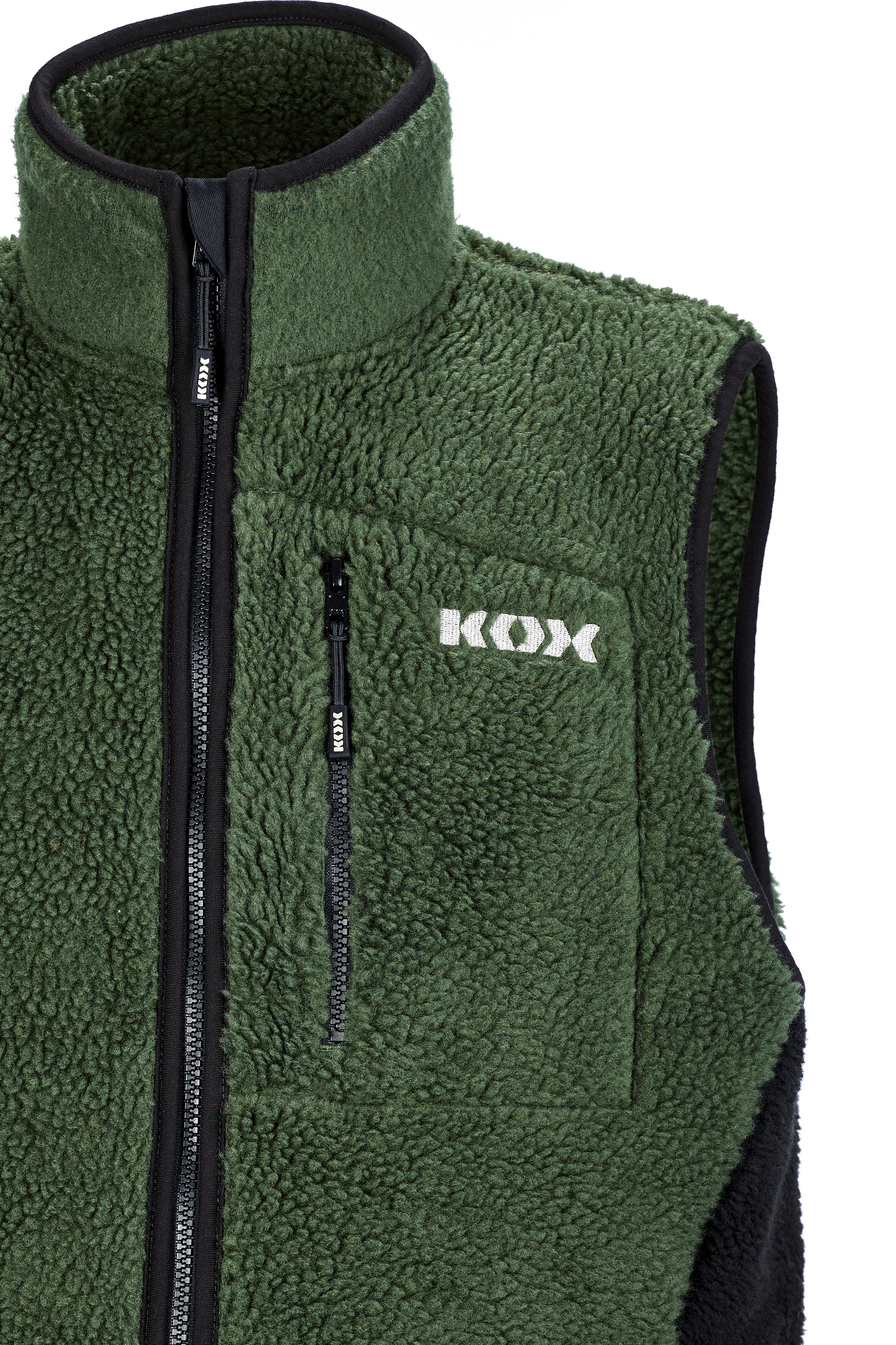 KOX Faserpelz-Weste Gr�n/Schwarz - bei KOX online bestellen | XX76146