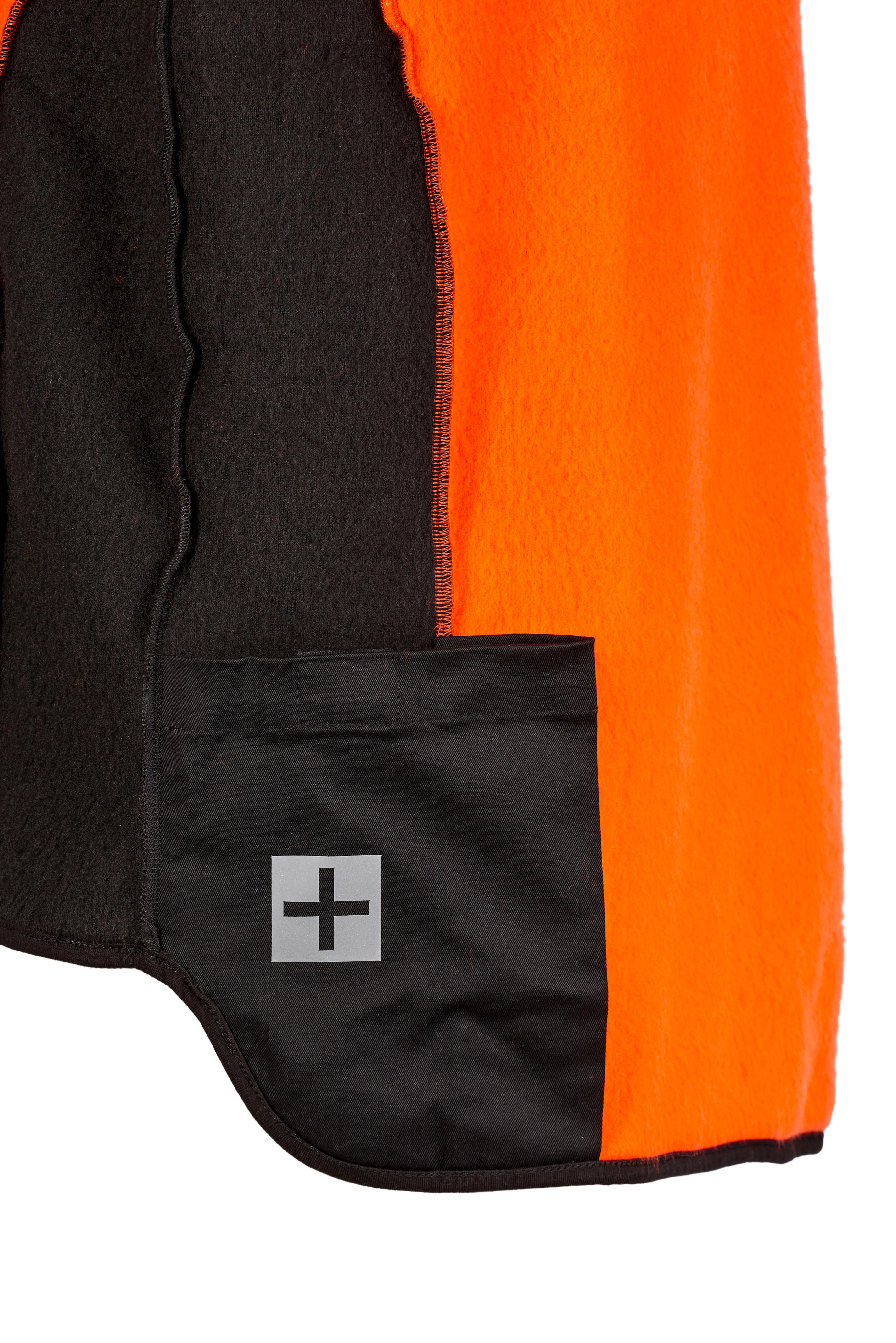 KOX Faserpelz-Weste Orange/Schwarz - bei KOX online bestellen | XX76147