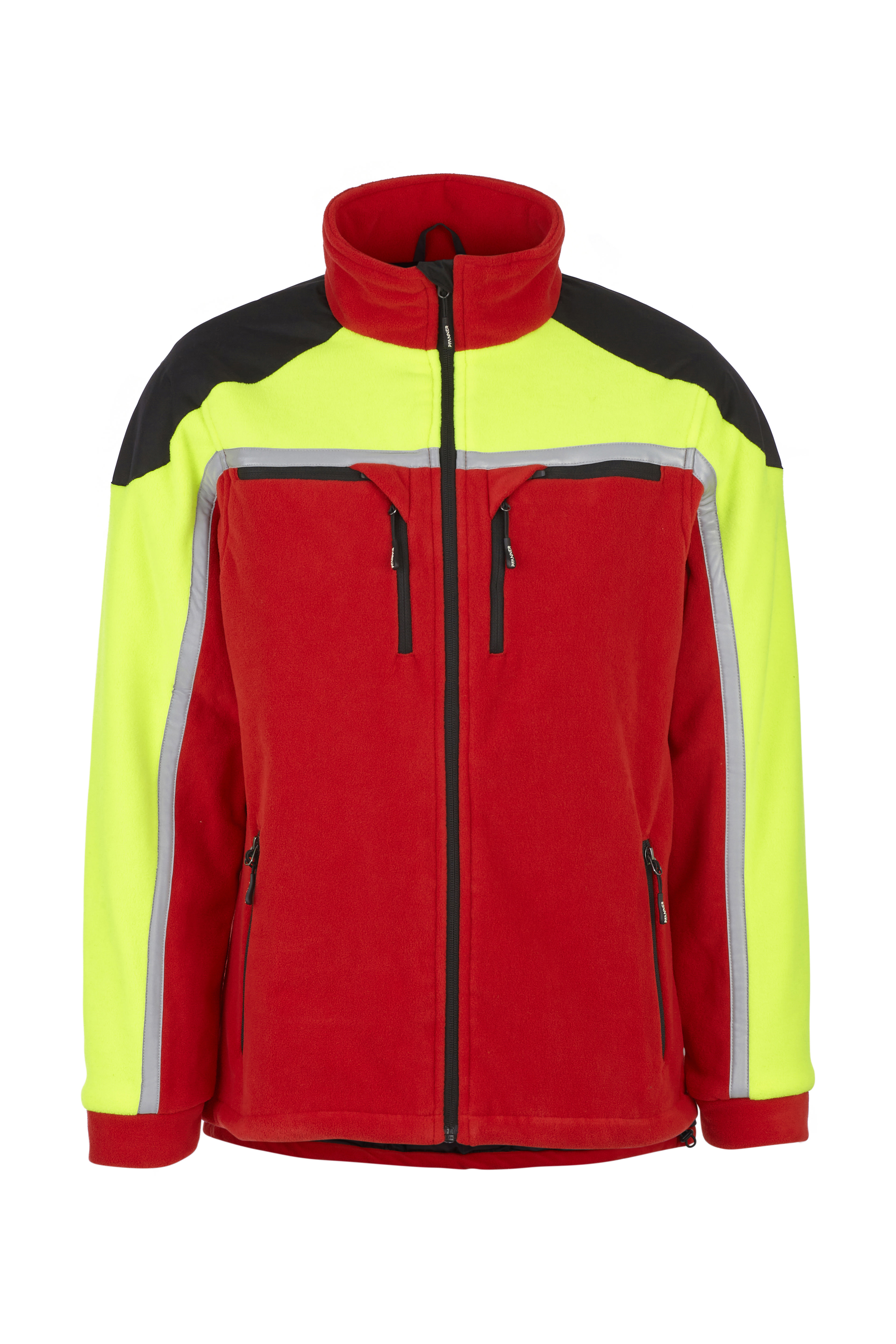 PFANNER Fleecejacke Jobby Colour Rot/Neongelb - bei KOX online bestellen | XX76166