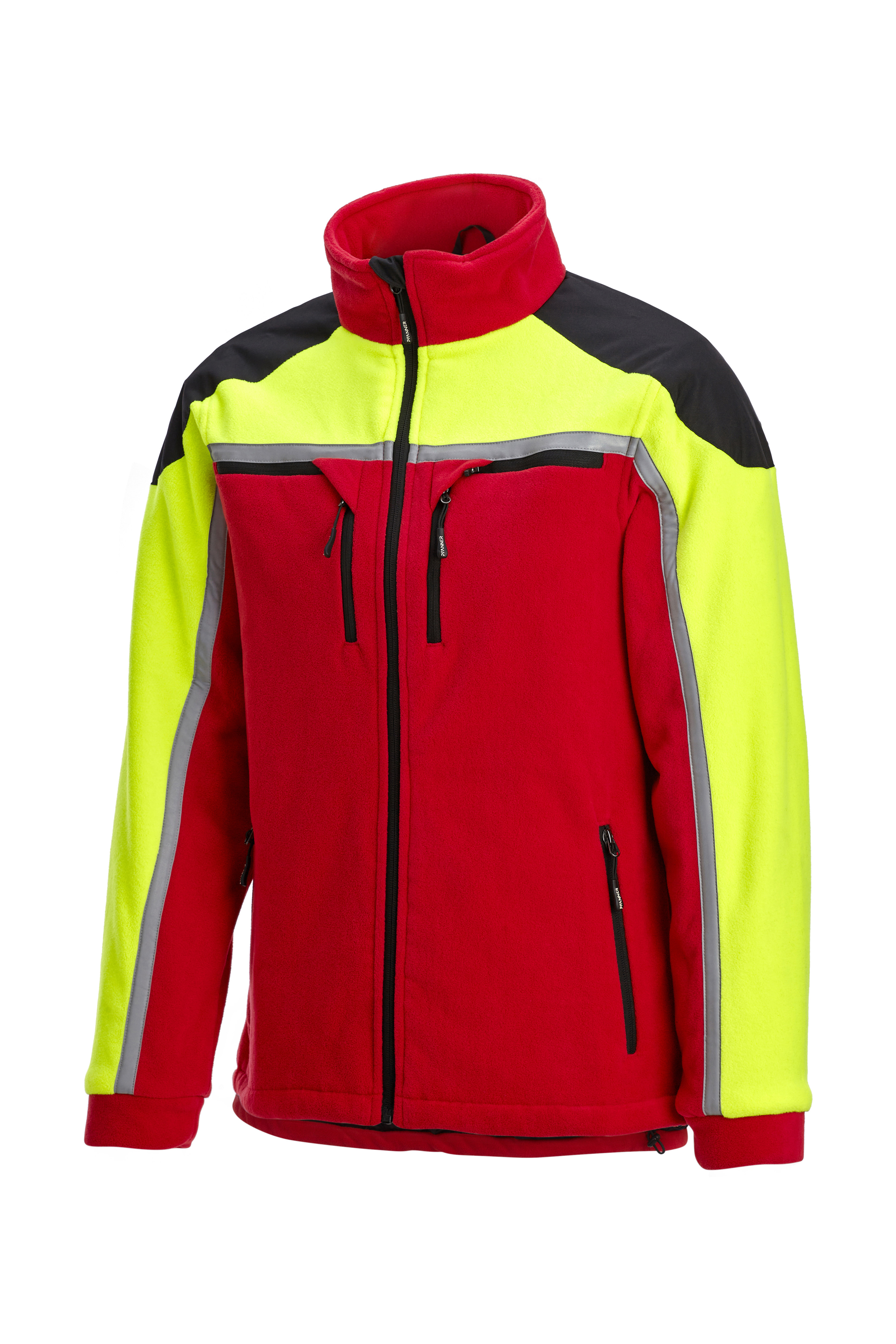 PFANNER Fleecejacke Jobby Colour Rot/Neongelb - bei KOX online bestellen | XX76166