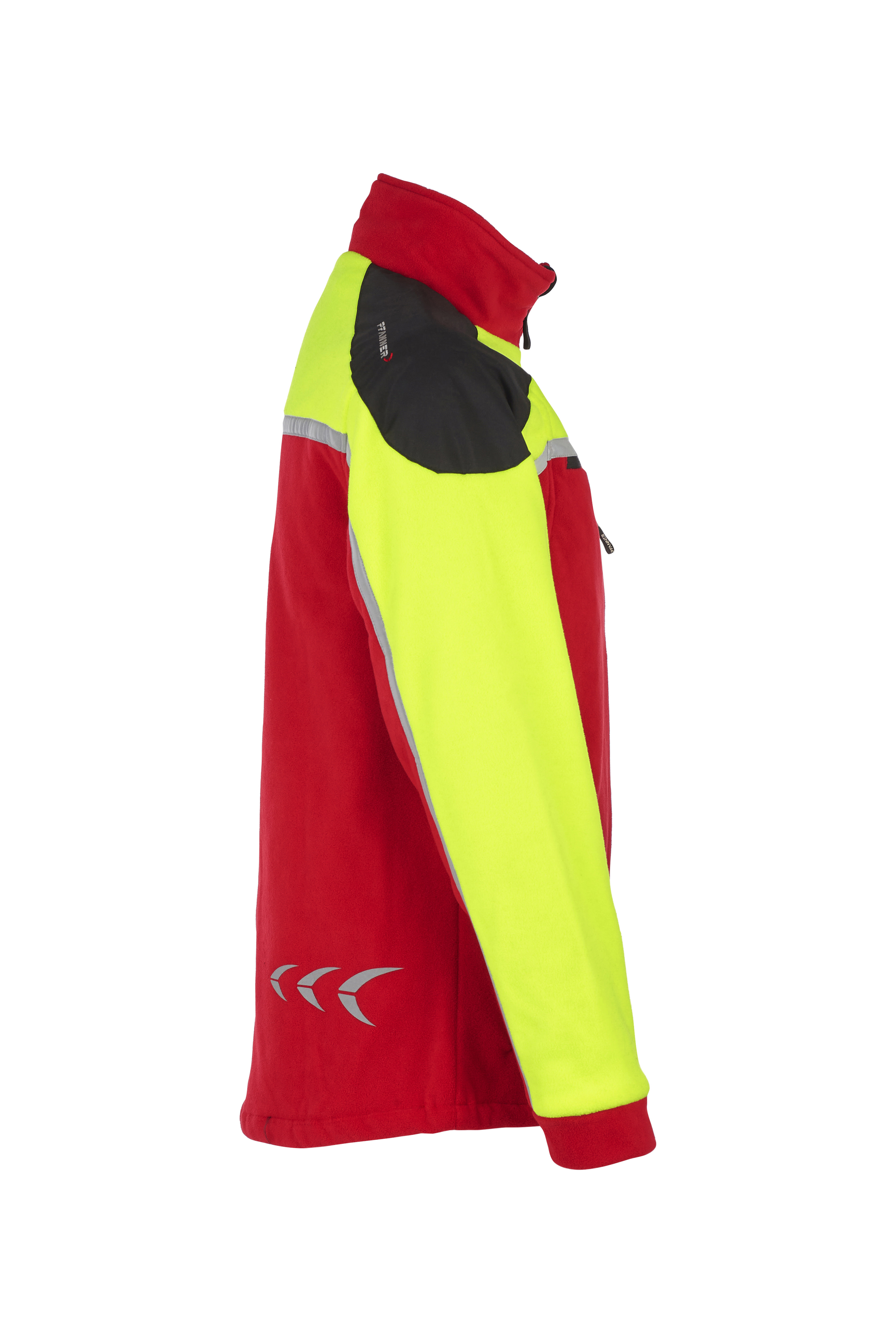 PFANNER Fleecejacke Jobby Colour Rot/Neongelb - bei KOX online bestellen | XX76166