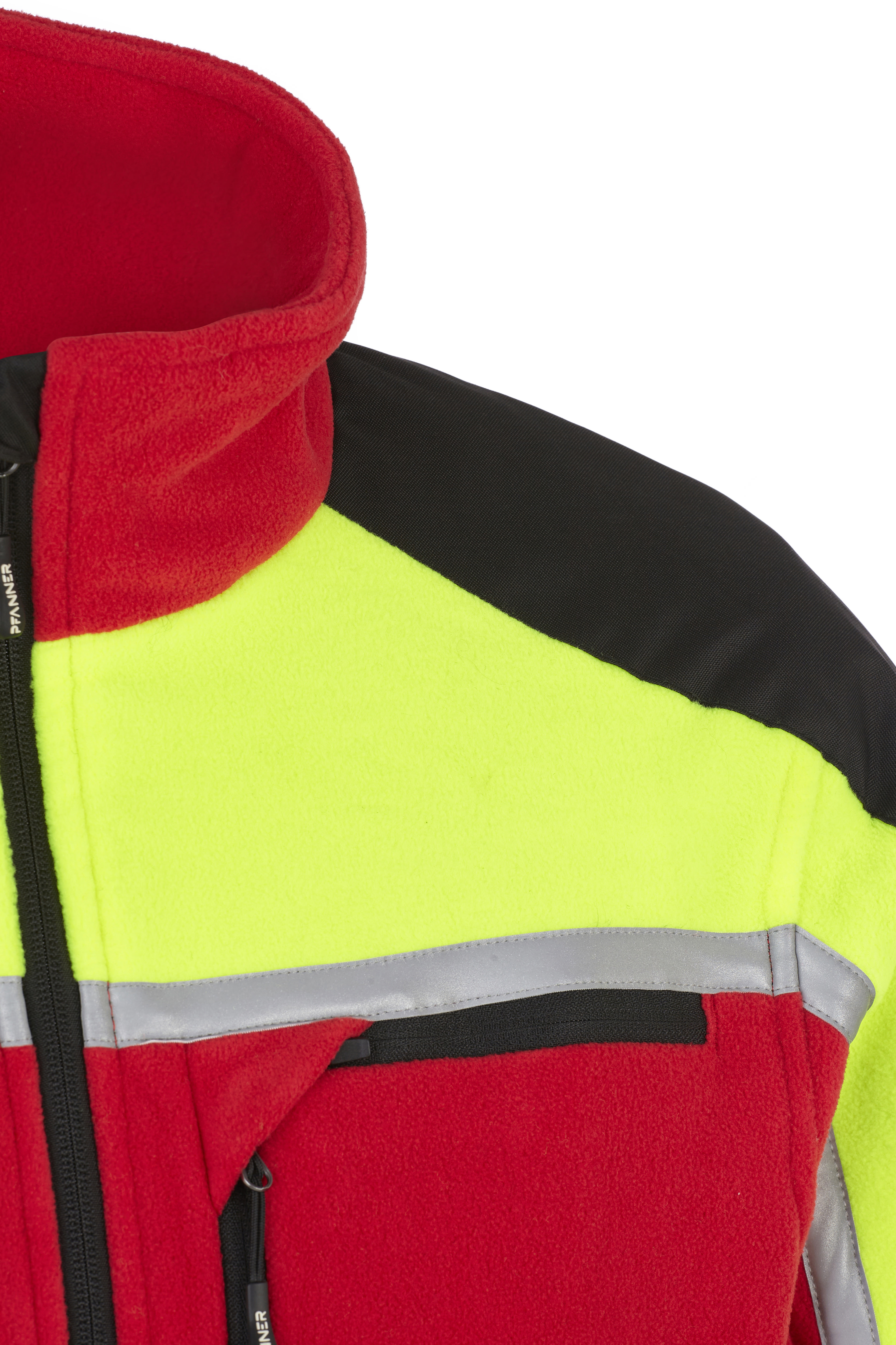 PFANNER Fleecejacke Jobby Colour Rot/Neongelb - bei KOX online bestellen | XX76166