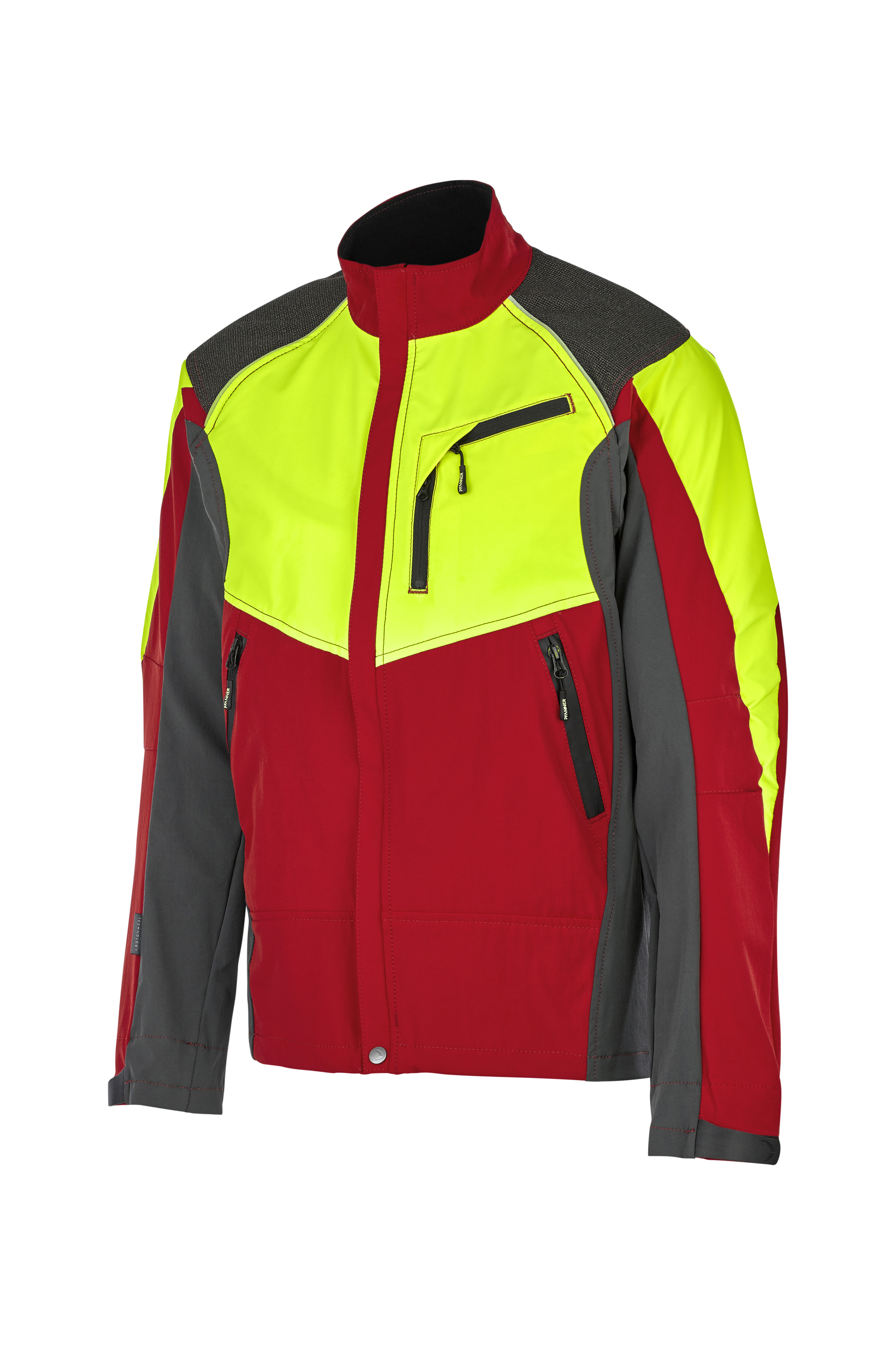PFANNER Ventilation Forstjacke Rot/Neongelb - bei KOX online bestellen | XX76167