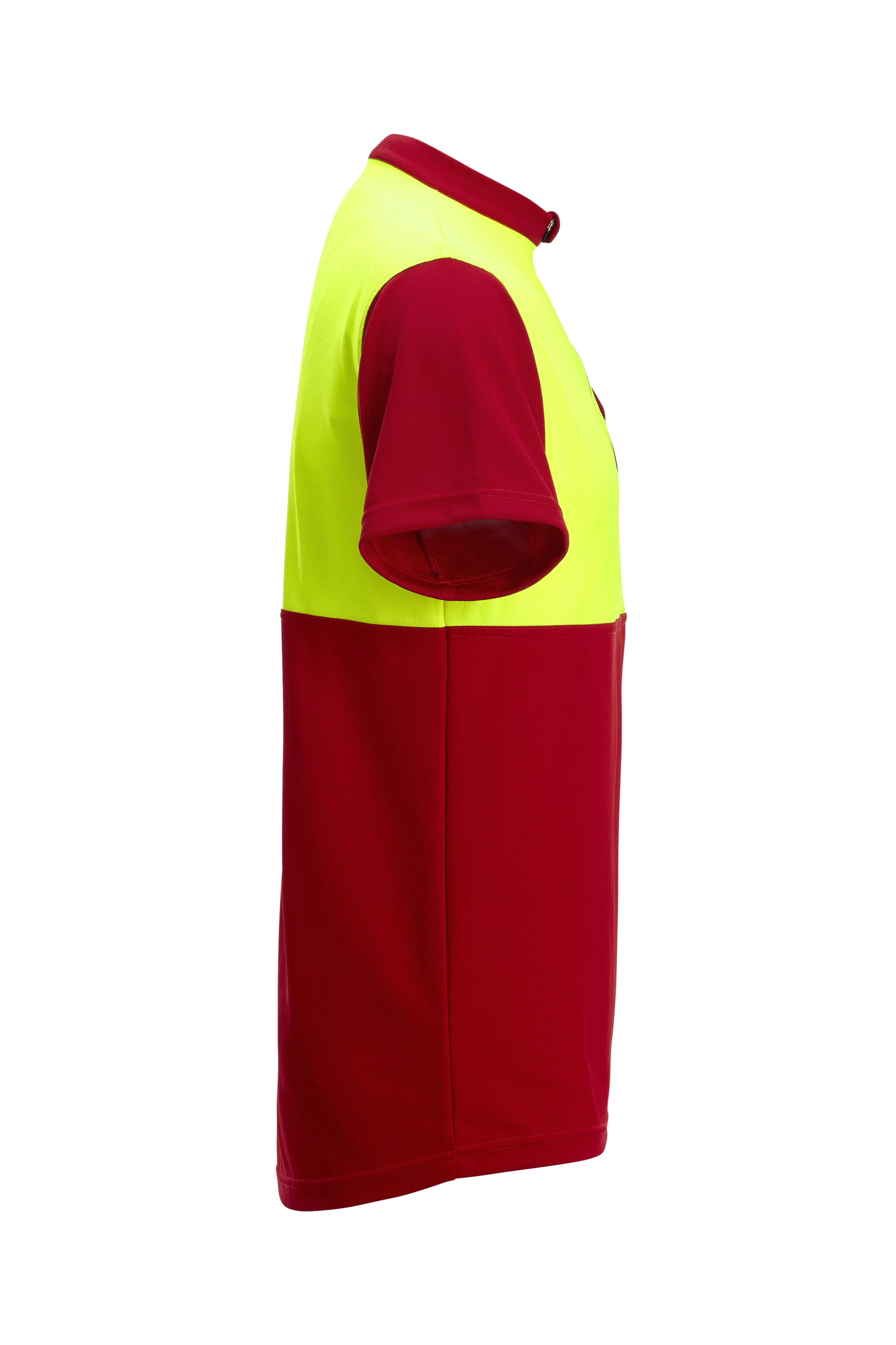 PFANNER Funktionsshirt Zipp Neck Kurzarm Rot/Neongelb - bei KOX online bestellen | XX77199