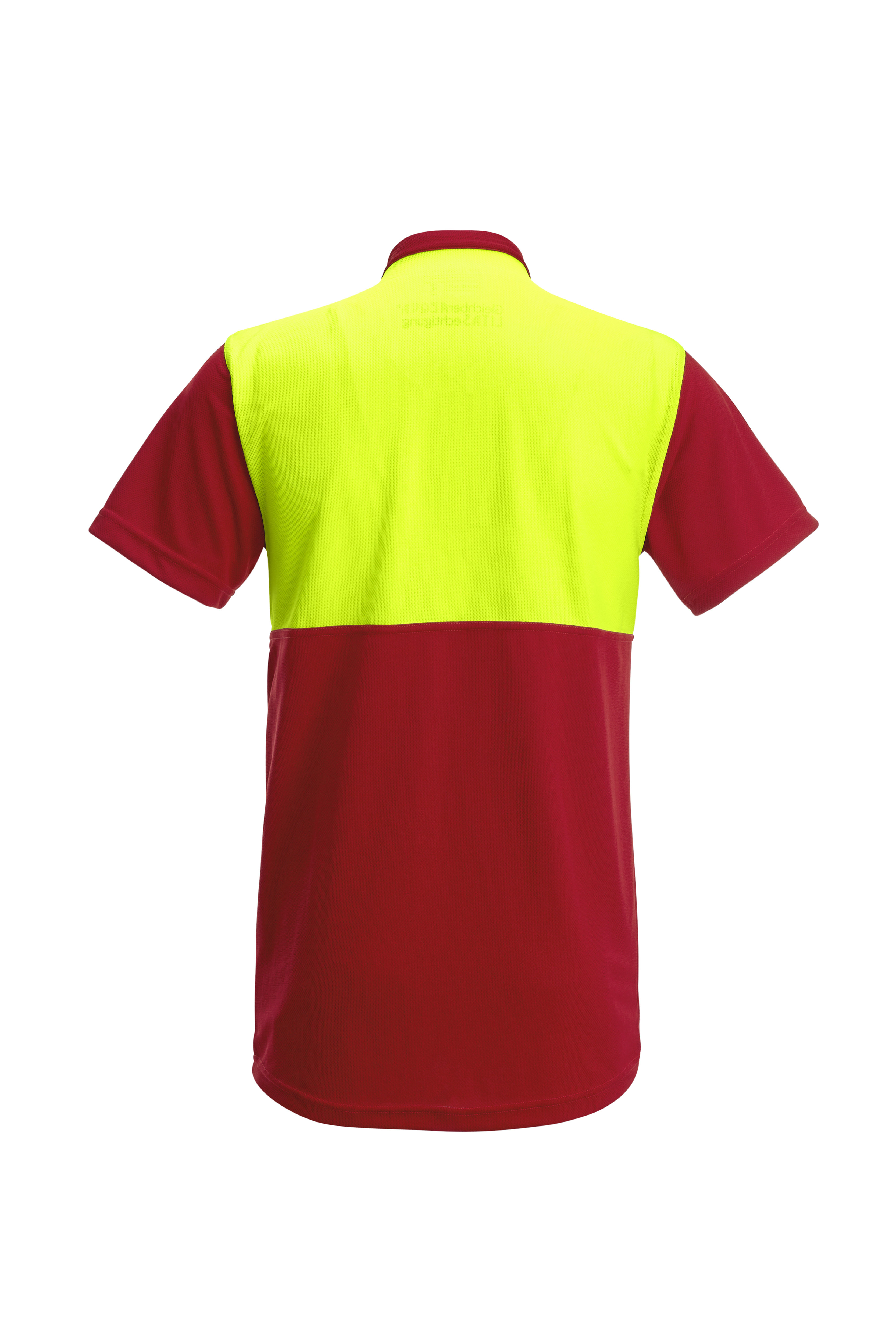 PFANNER Funktionsshirt Zipp Neck Kurzarm Rot/Neongelb - bei KOX online bestellen | XX77199