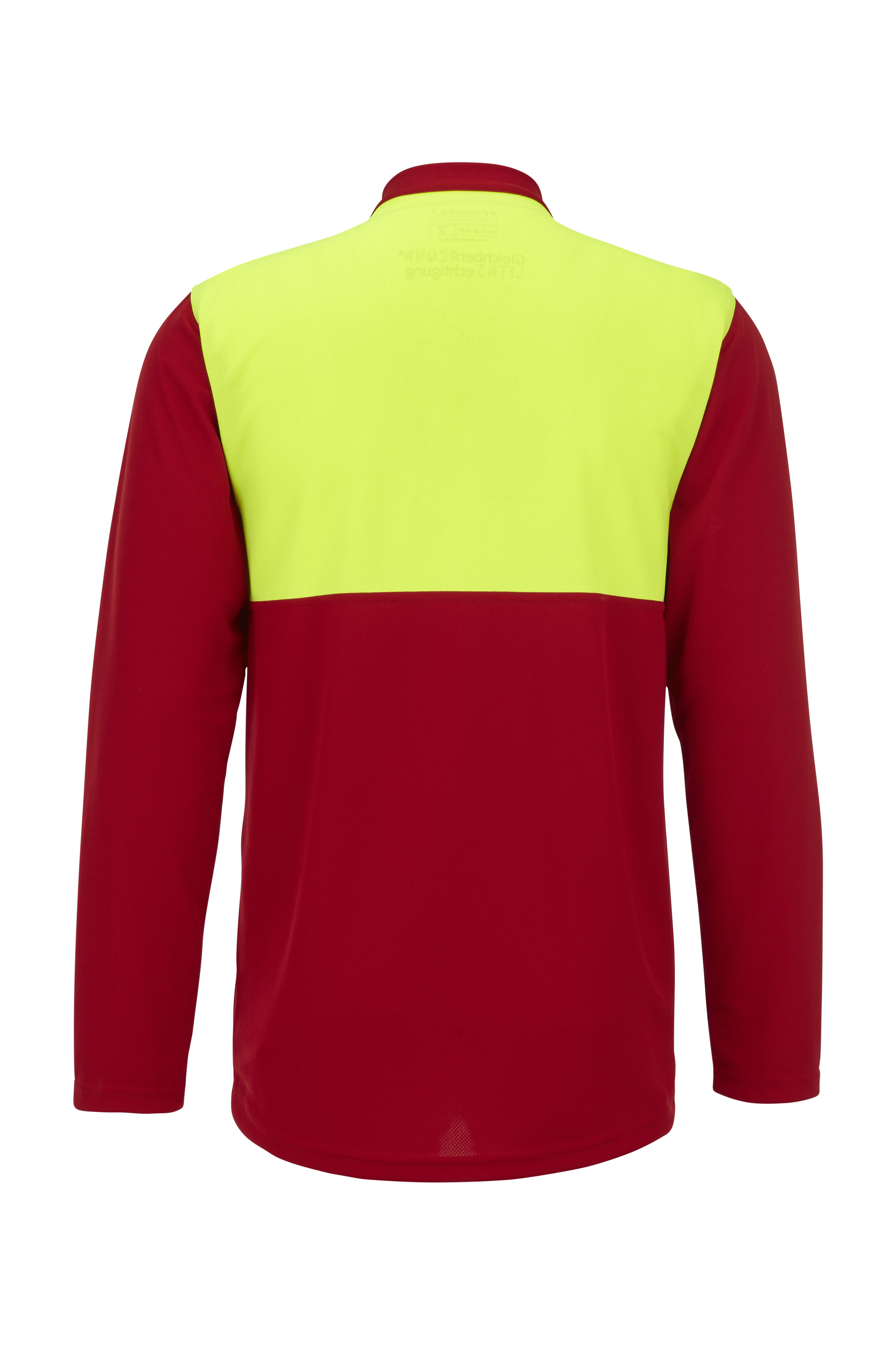 PFANNER Funktionsshirt Zipp Neck Langarm Rot/Neongelb - bei KOX online bestellen | XX77200