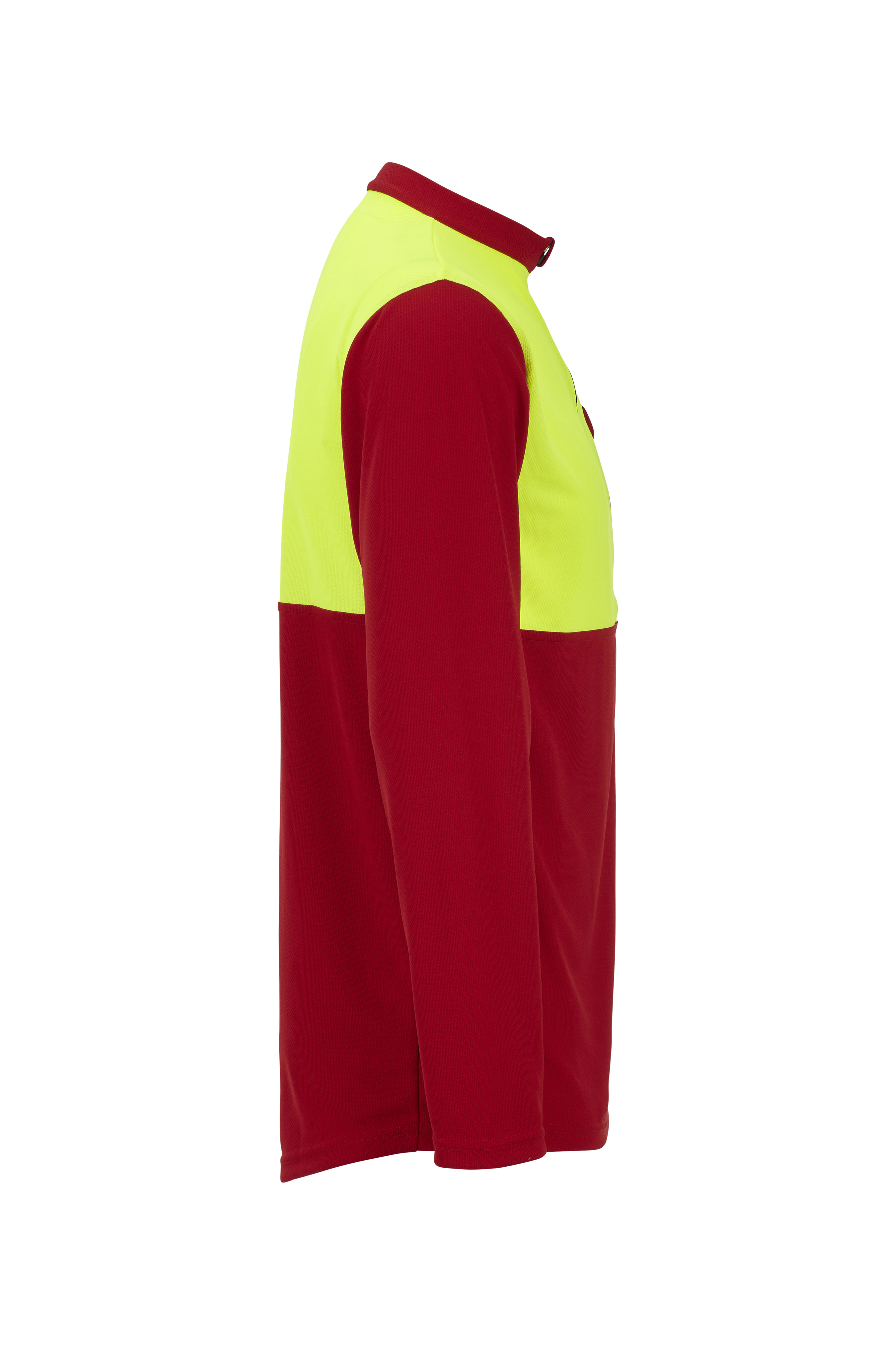 PFANNER Funktionsshirt Zipp Neck Langarm Rot/Neongelb - bei KOX online bestellen | XX77200
