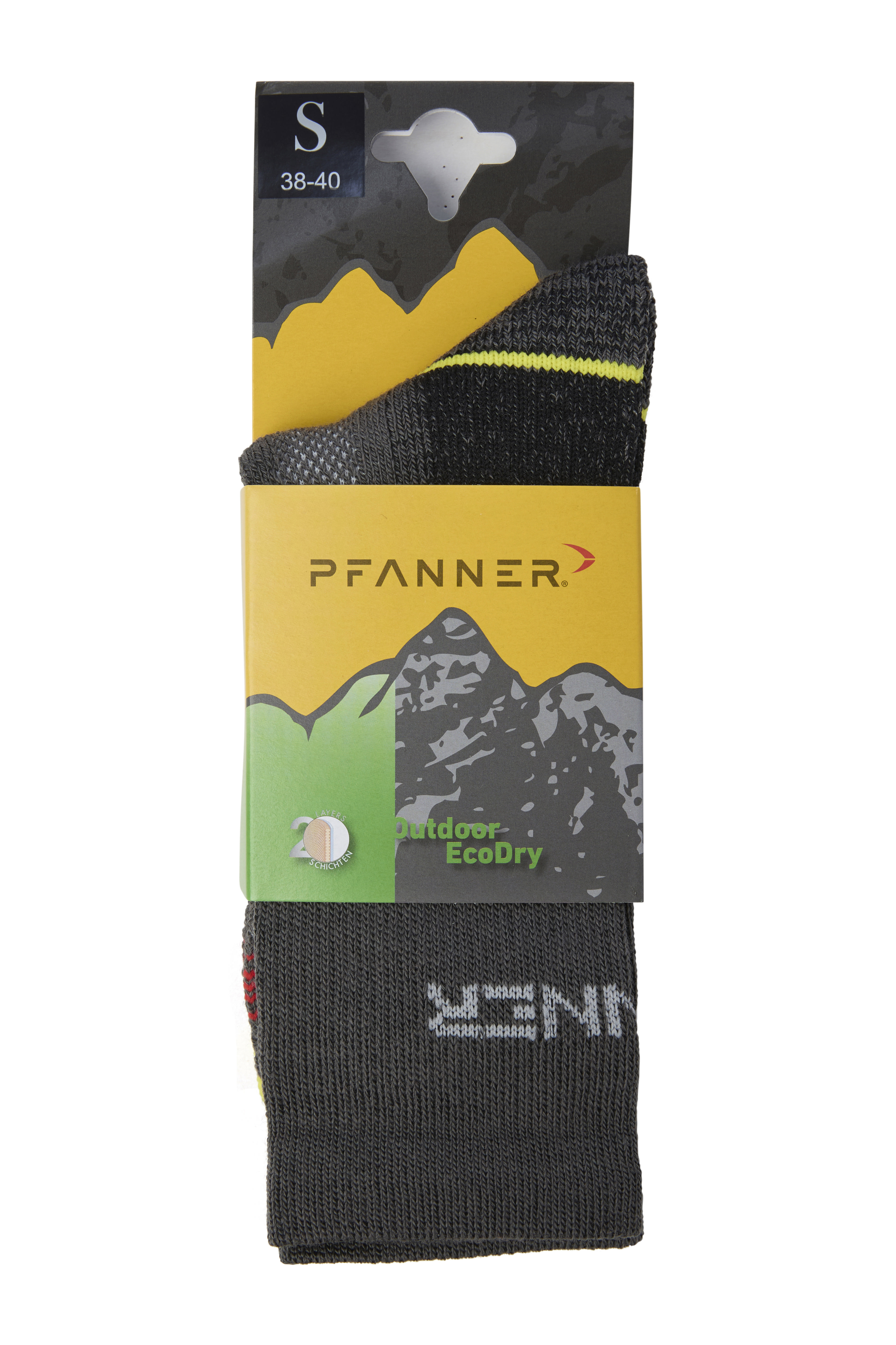 PFANNER Funktionssocken Outdoor EcoDry Grau - bei KOX online bestellen | XX77316
