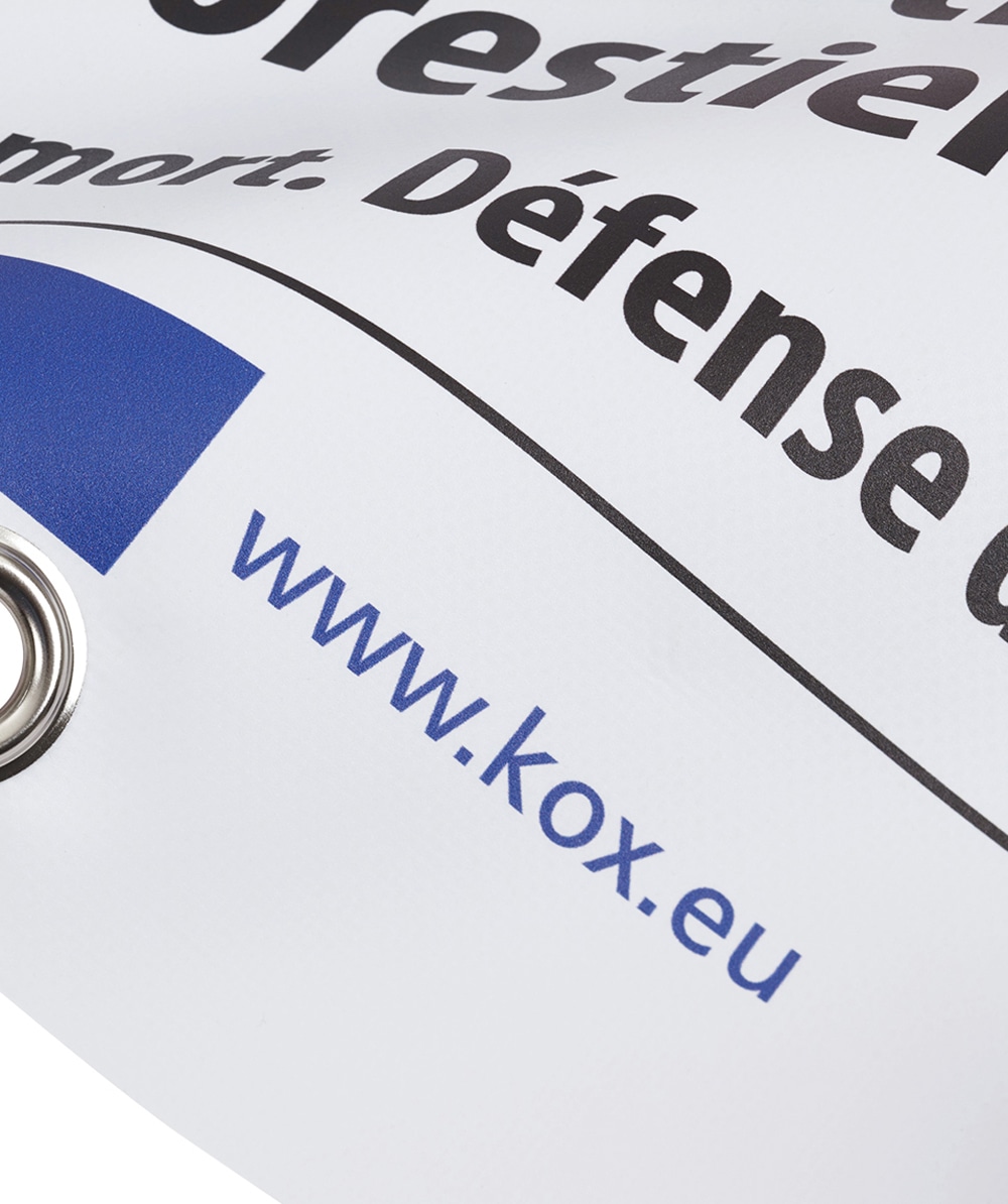 KOX Bannire d’information  pour le bcheronnage et la chasse - commander en ligne chez KOX | XX9732-FR