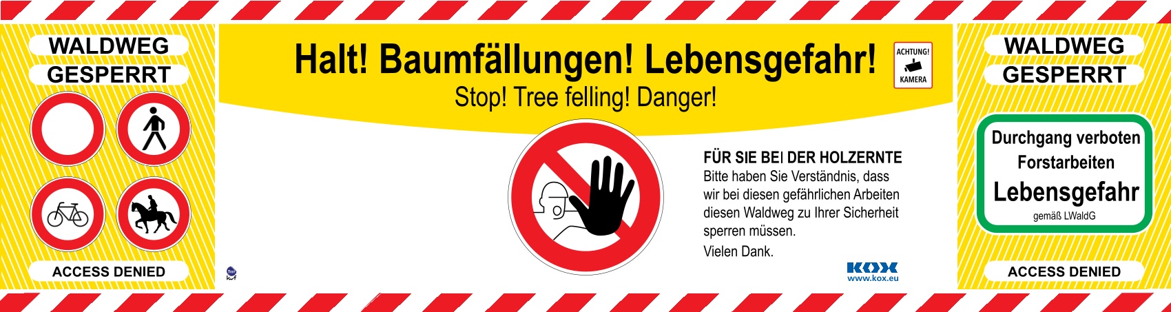 KOX Warn-/Absperrbanner DE 