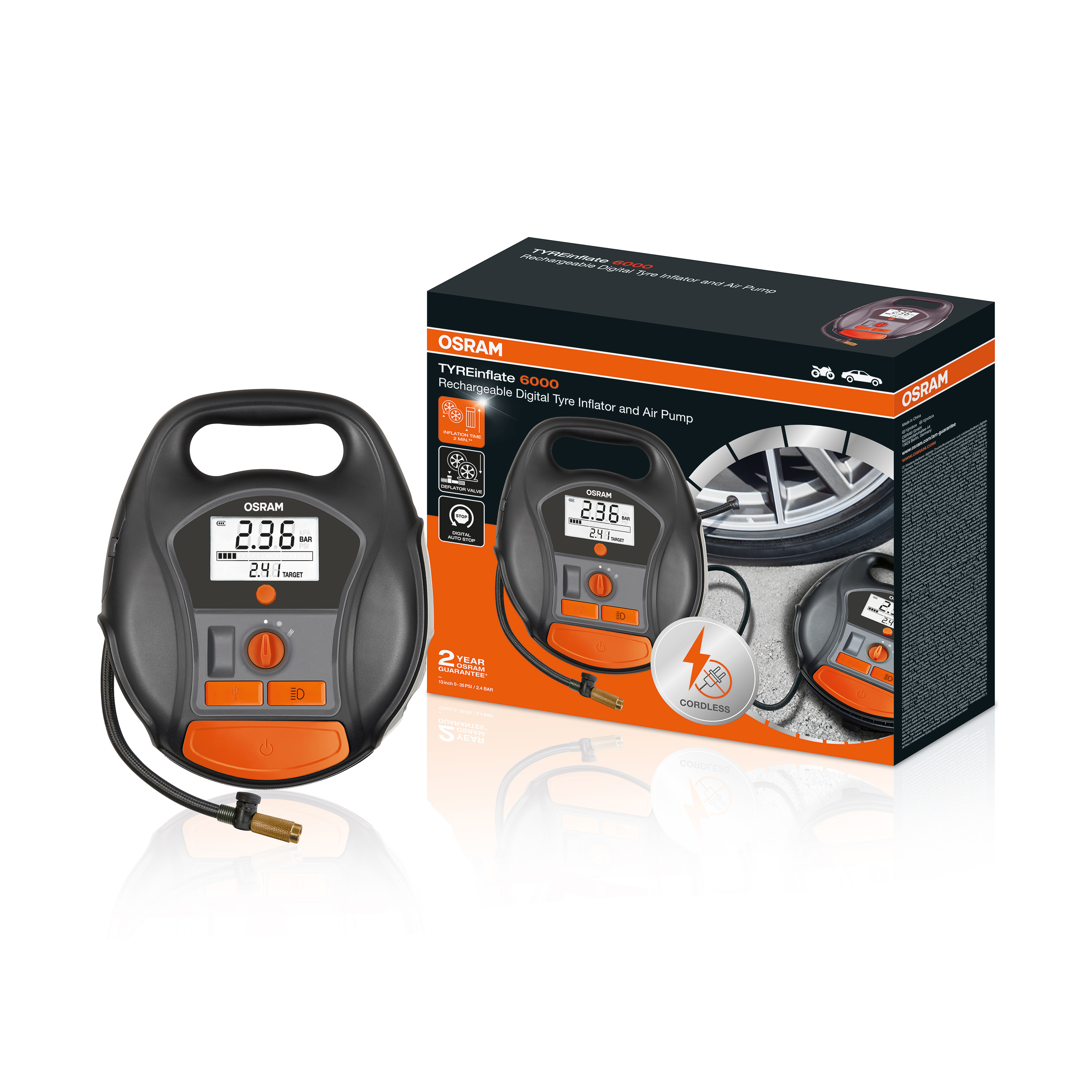 OSRAM Compresseur de pneus TYREinflate 6000 - commander en ligne chez KOX | XXASOTIR6000