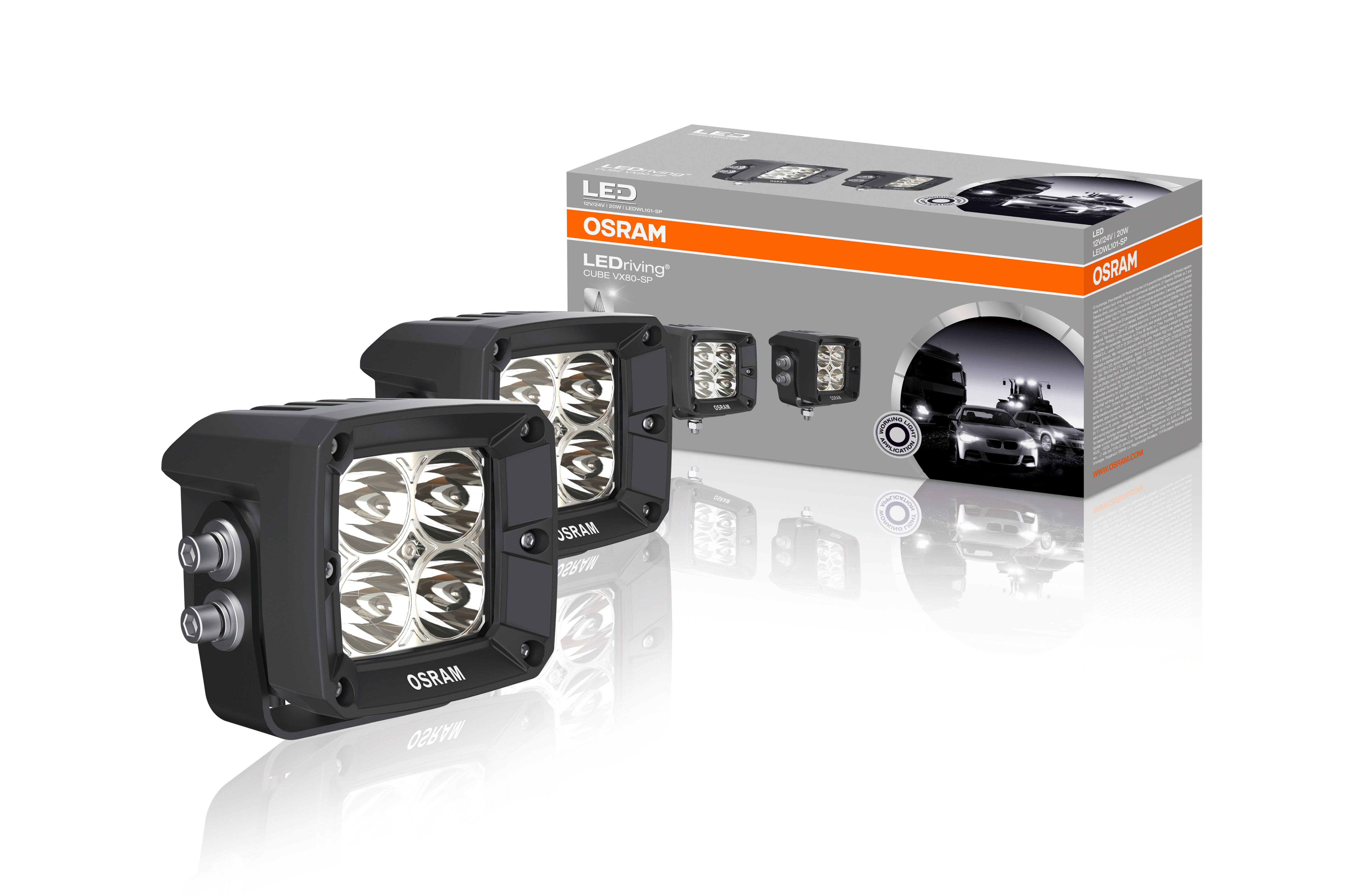 Osram LED werklamp LEDriving Cube VX80-SP 2-pack - bij KOX online bestellen | XXASOWL110