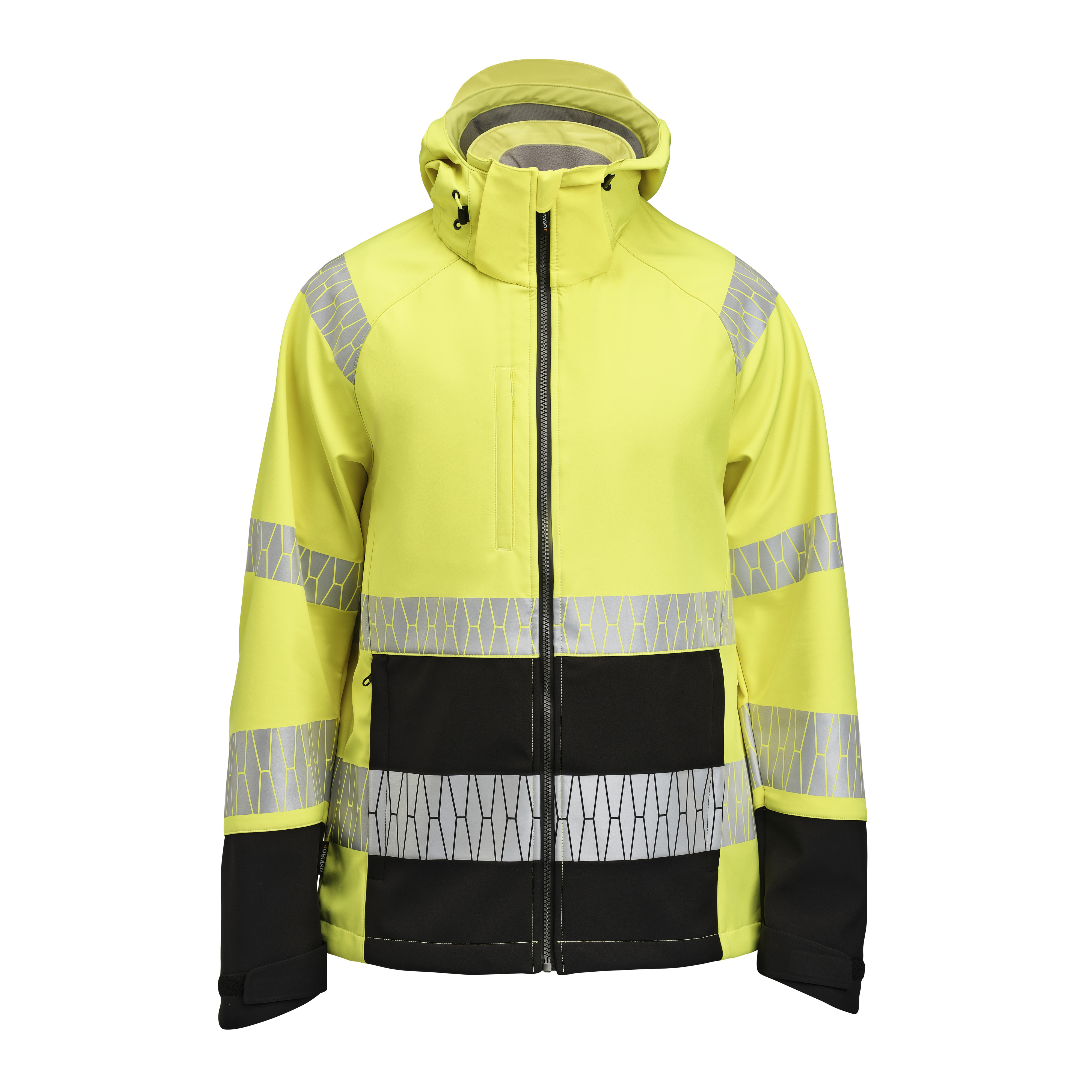 Jobman HiVis-softshelljas 1376 geel/zwart - bij KOX online bestellen | XXJB1376G