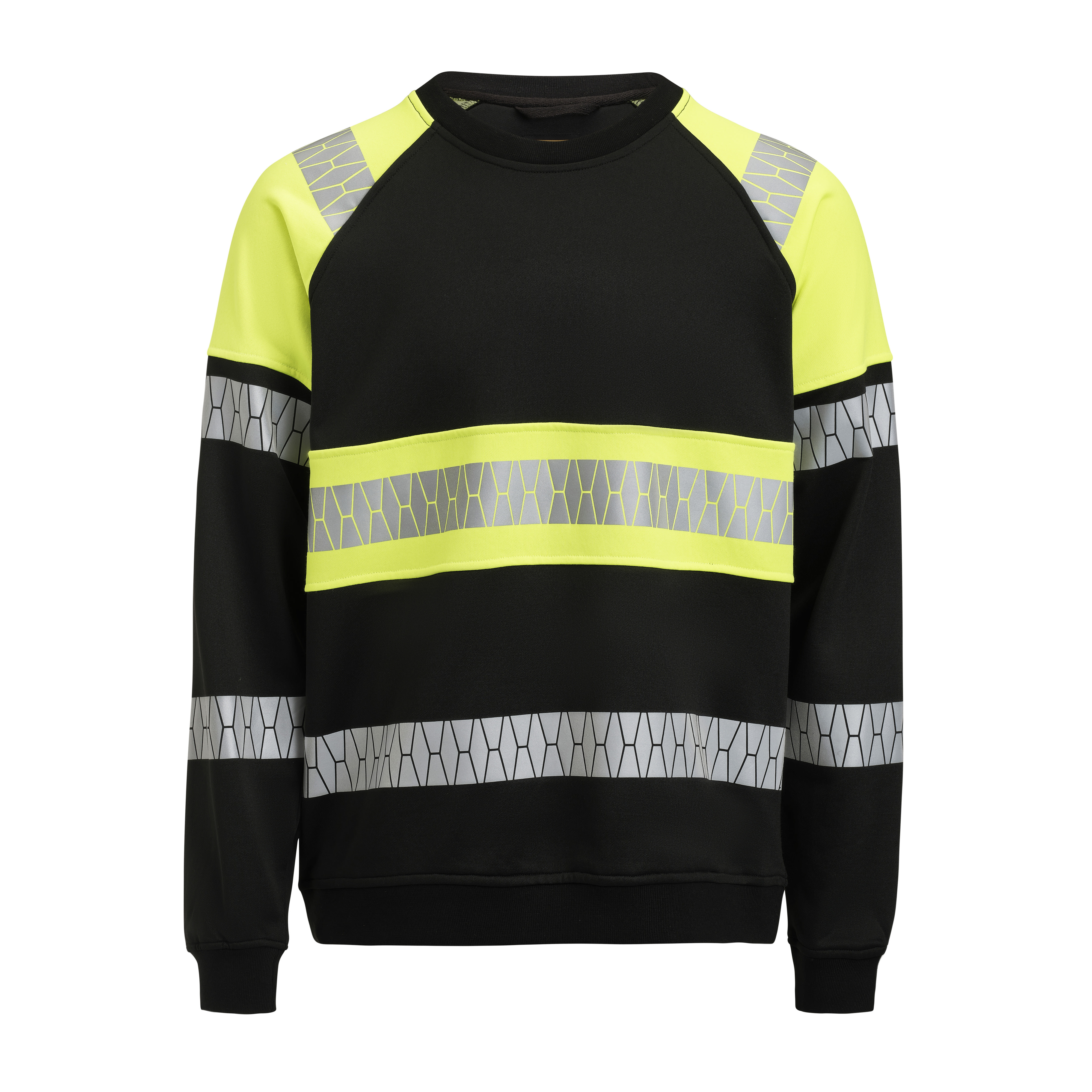Jobman HiVis-sweatshirt 5224 zwart/geel - bij KOX online bestellen | XXJB5224G