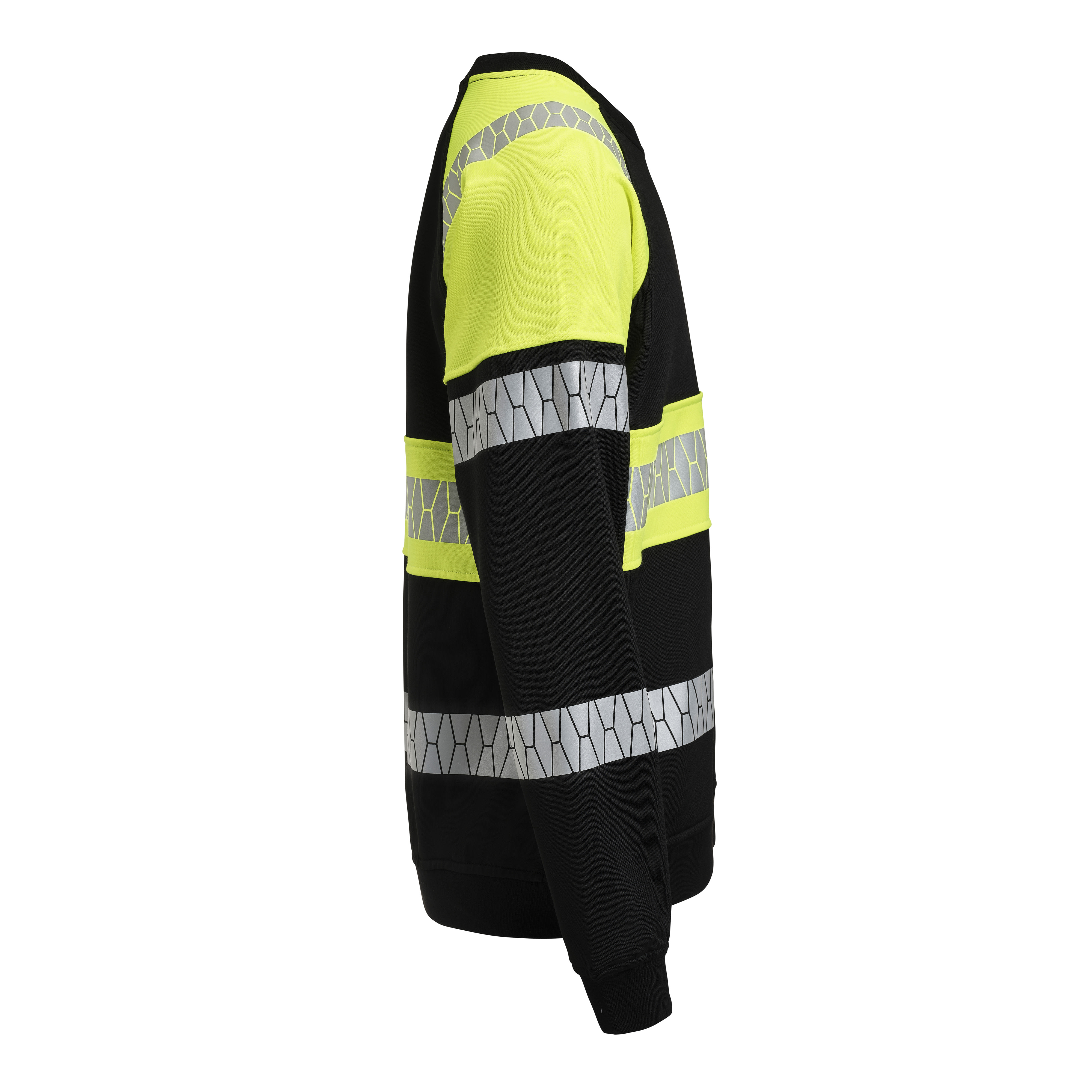 Jobman HiVis-sweatshirt 5224 zwart/geel - bij KOX online bestellen | XXJB5224G