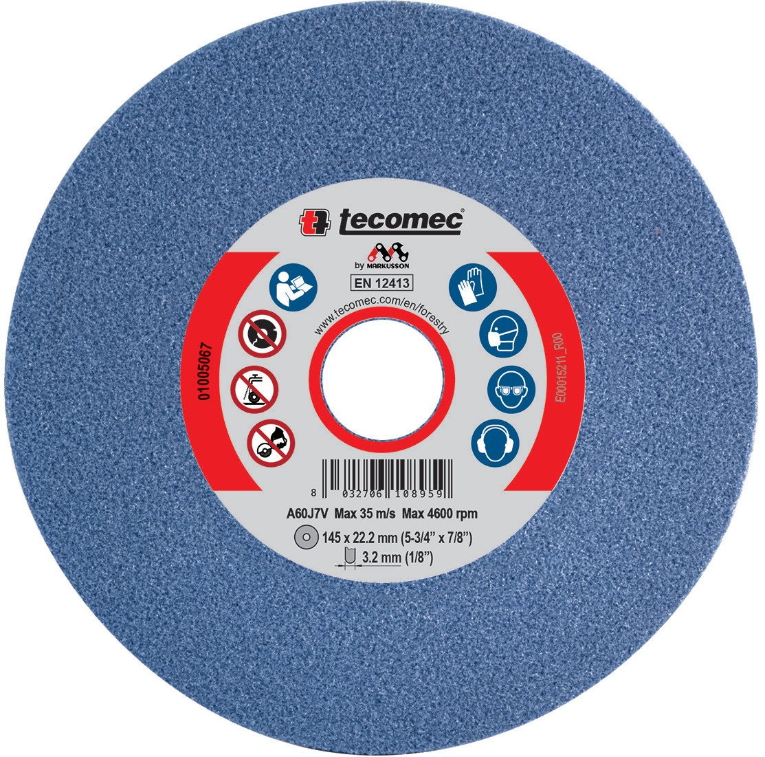 Tecomec slijpschijf 3, 2mm voor takzaagkettingen 1/4