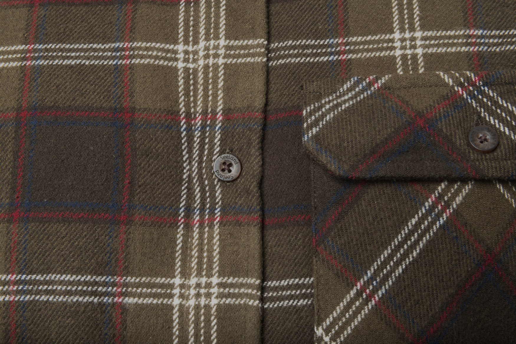 Seeland Flanellhemd Glen Pine Green Check - bei KOX online bestellen | XXSL3028003