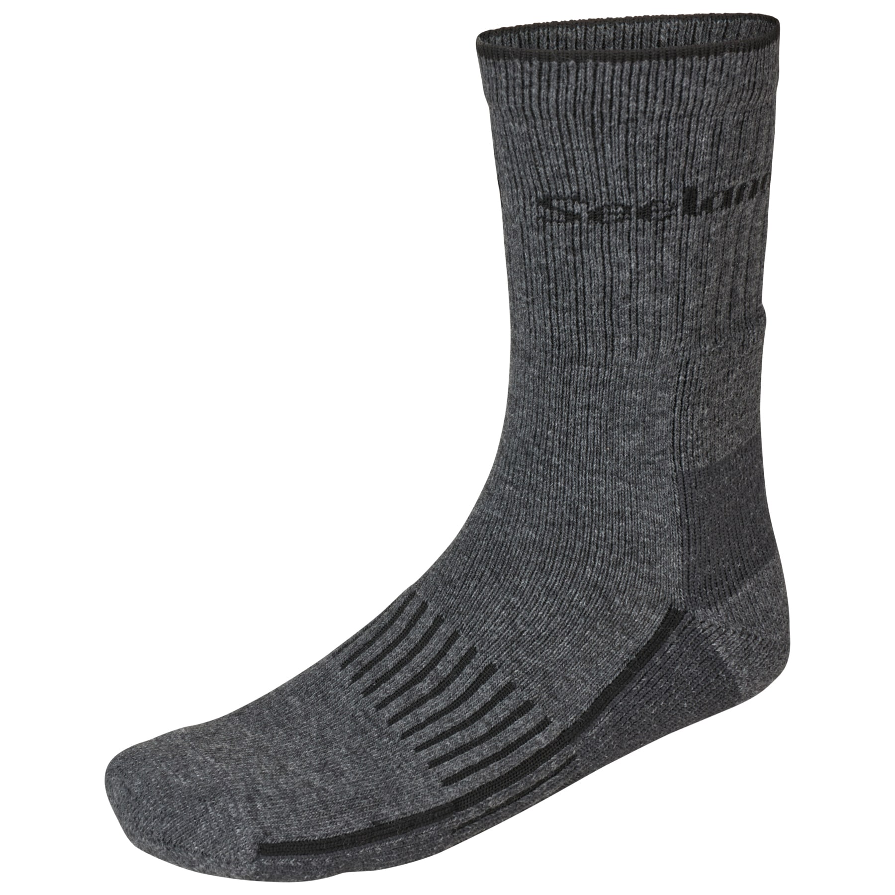 Seeland Jagdsocken Heavy Field Merino Grey Melange/Black - bei KOX online bestellen | XXSL5592035-43