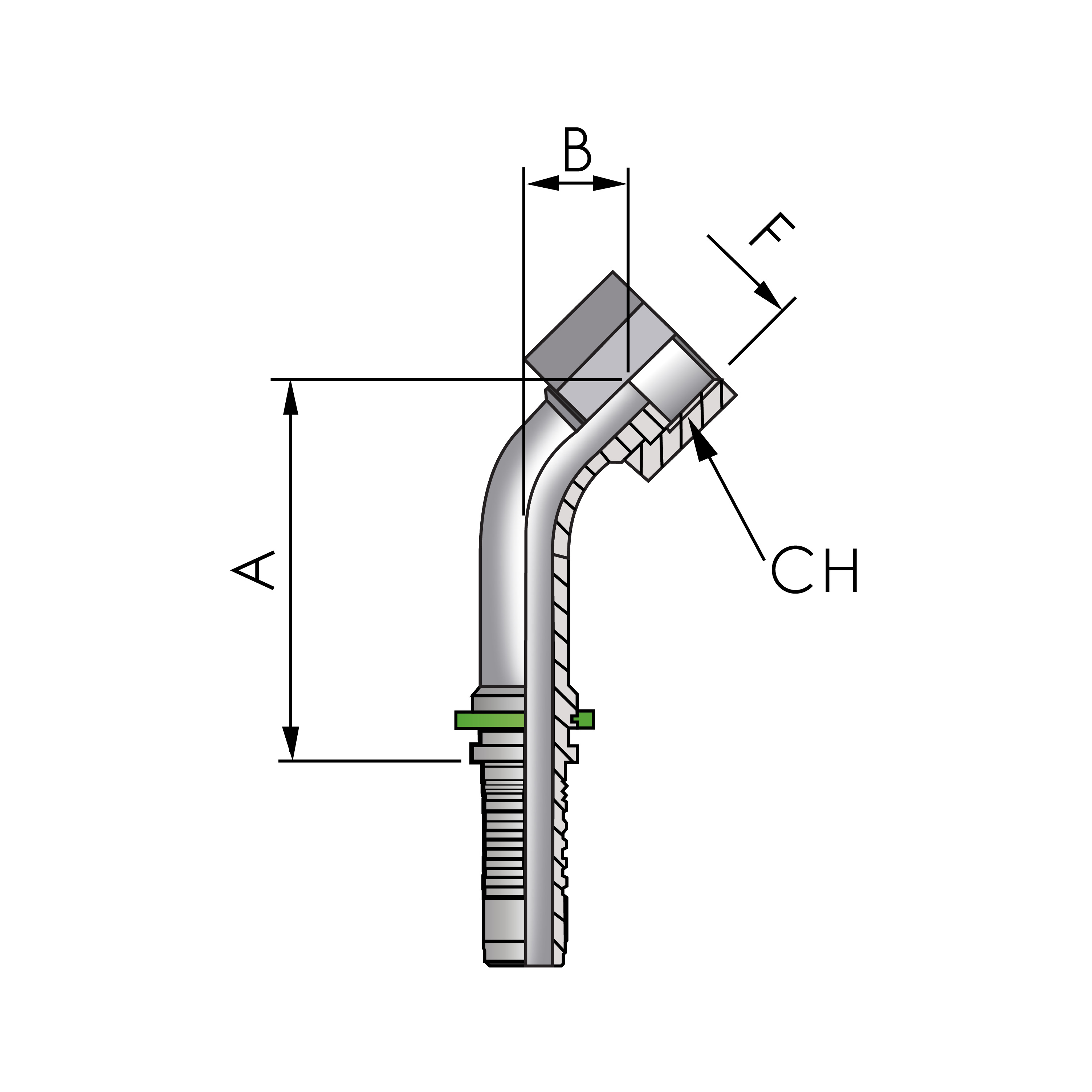 FB Hydraulic Pressnippel ORFS - bei KOX online bestellen | XXST4791-0000