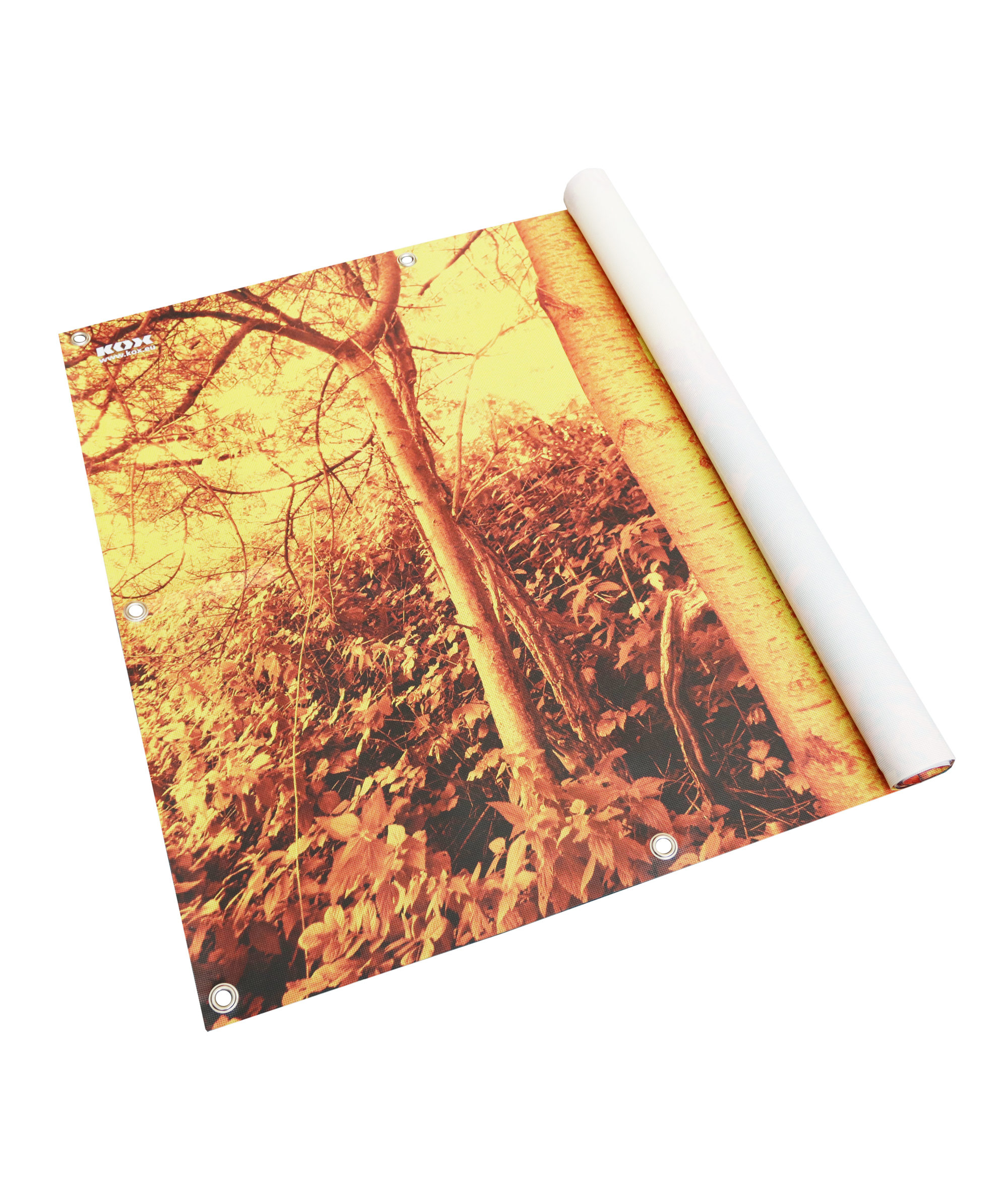 KOX waarschuwings-/camouflagenet bos 4 x 1 m met edelstalen oogjes - bij KOX online bestellen | XX9756