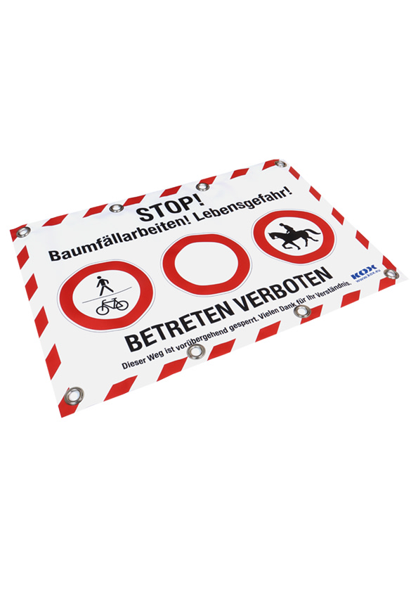 KOX Warn-/Absperrplane Baumfllarbeiten - bei KOX online bestellen | XX9737-DE