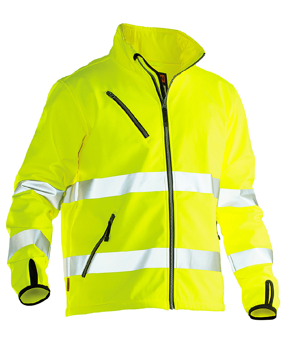 Jobman Softshelljacke HiVis 1202 Gelb Gre M - bei KOX online bestellen | XXJB1202G-M